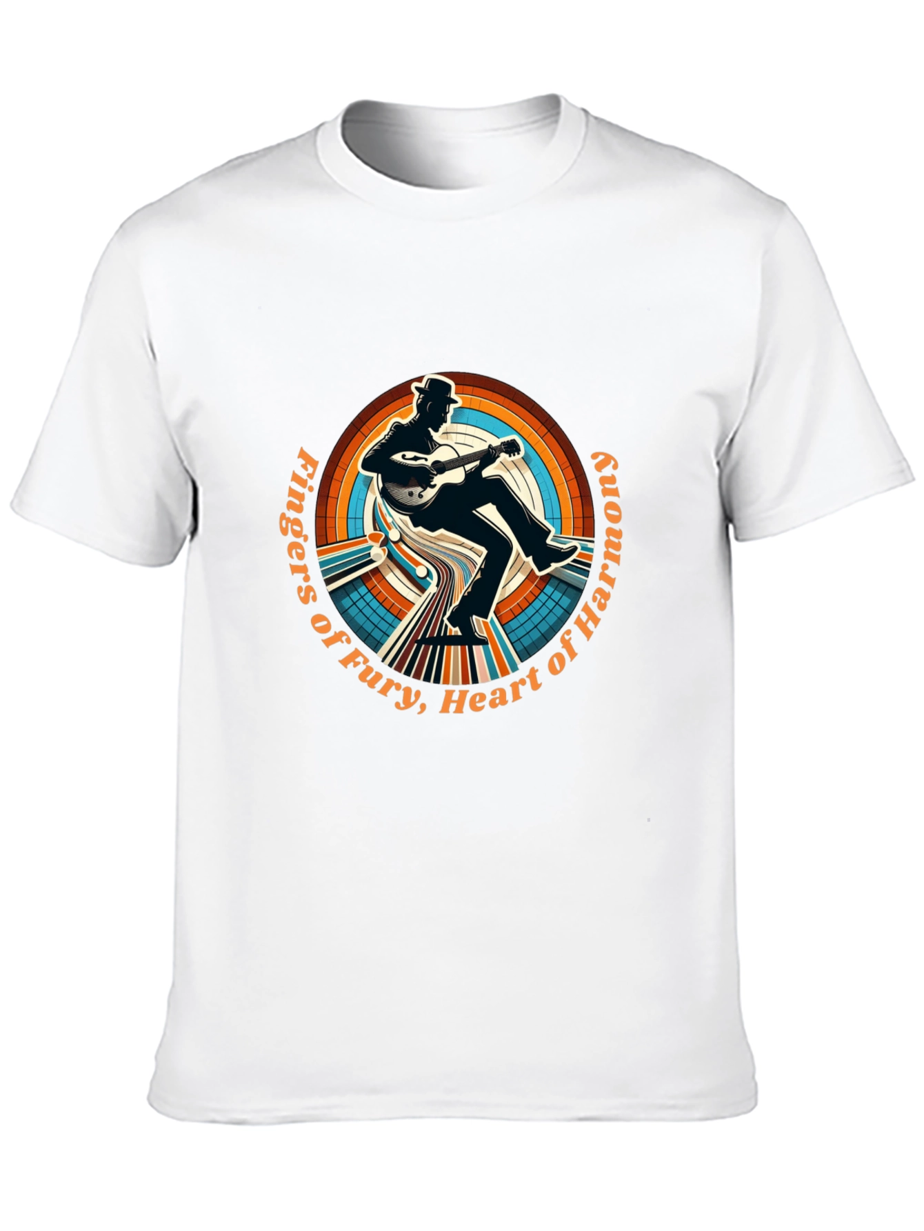 Retro Guitar Player Graphic Tee