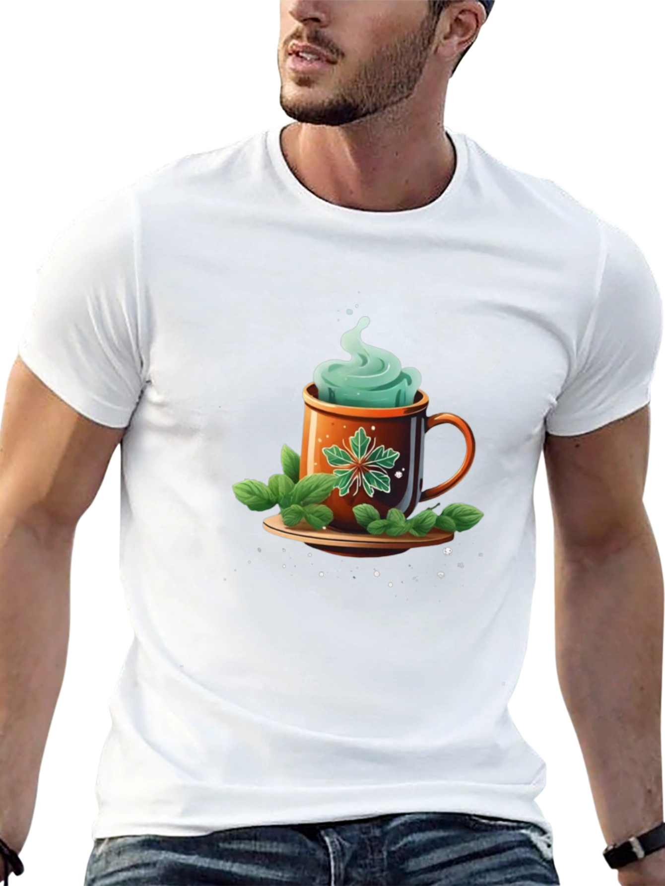 Mint Tea Graphic Tee - Cozy & Stylish