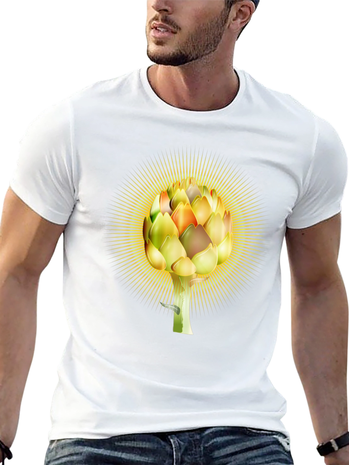 Artichoke Burst Graphic Tee - Soft Cotton Blend