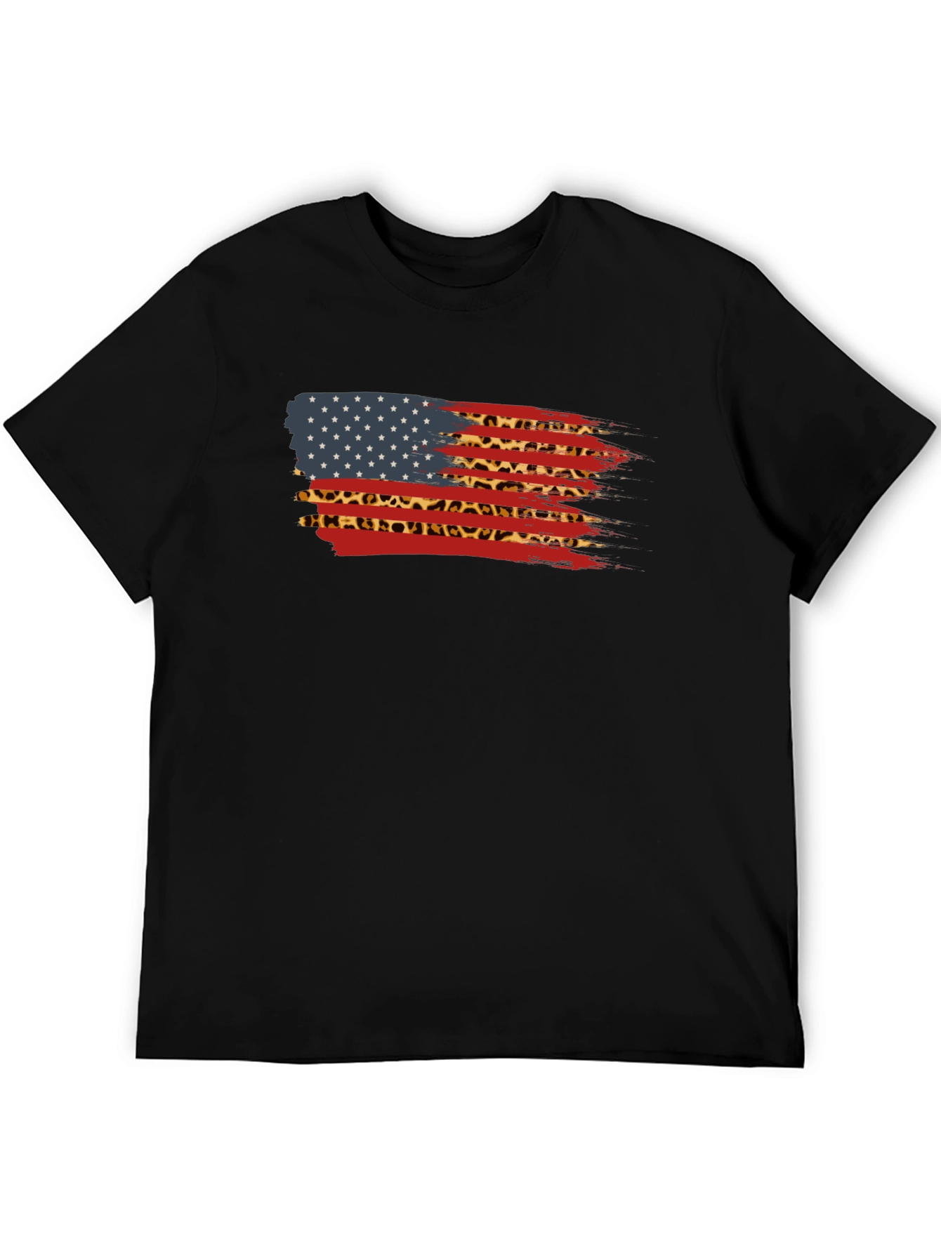 American Flag Leopard Print T-Shirt