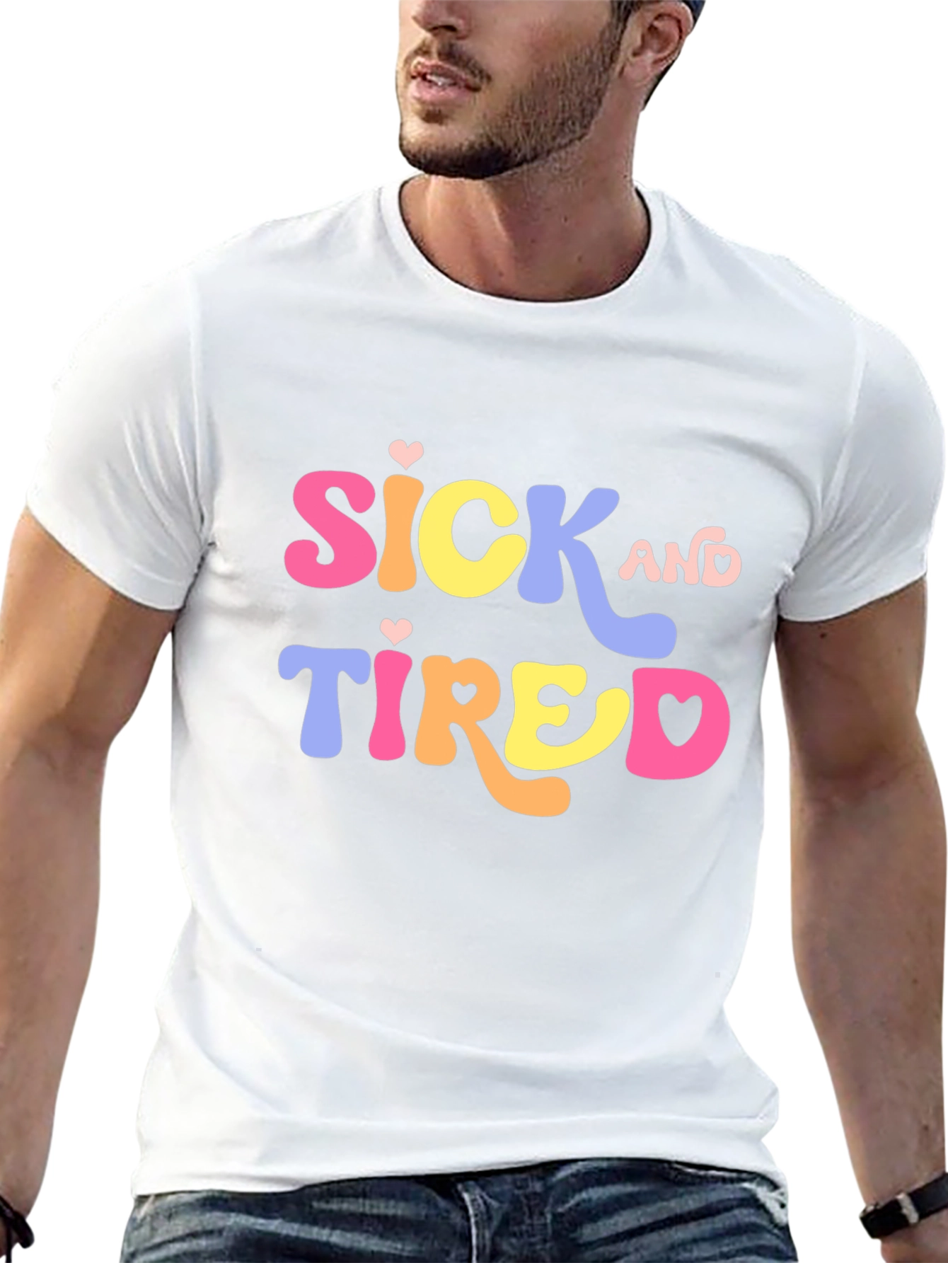 Sick and Tired Graphic Tee - Black