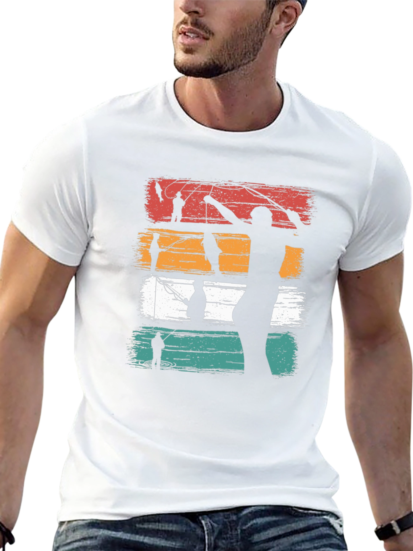Retro Fishing Graphic T-Shirt - Angler Tee