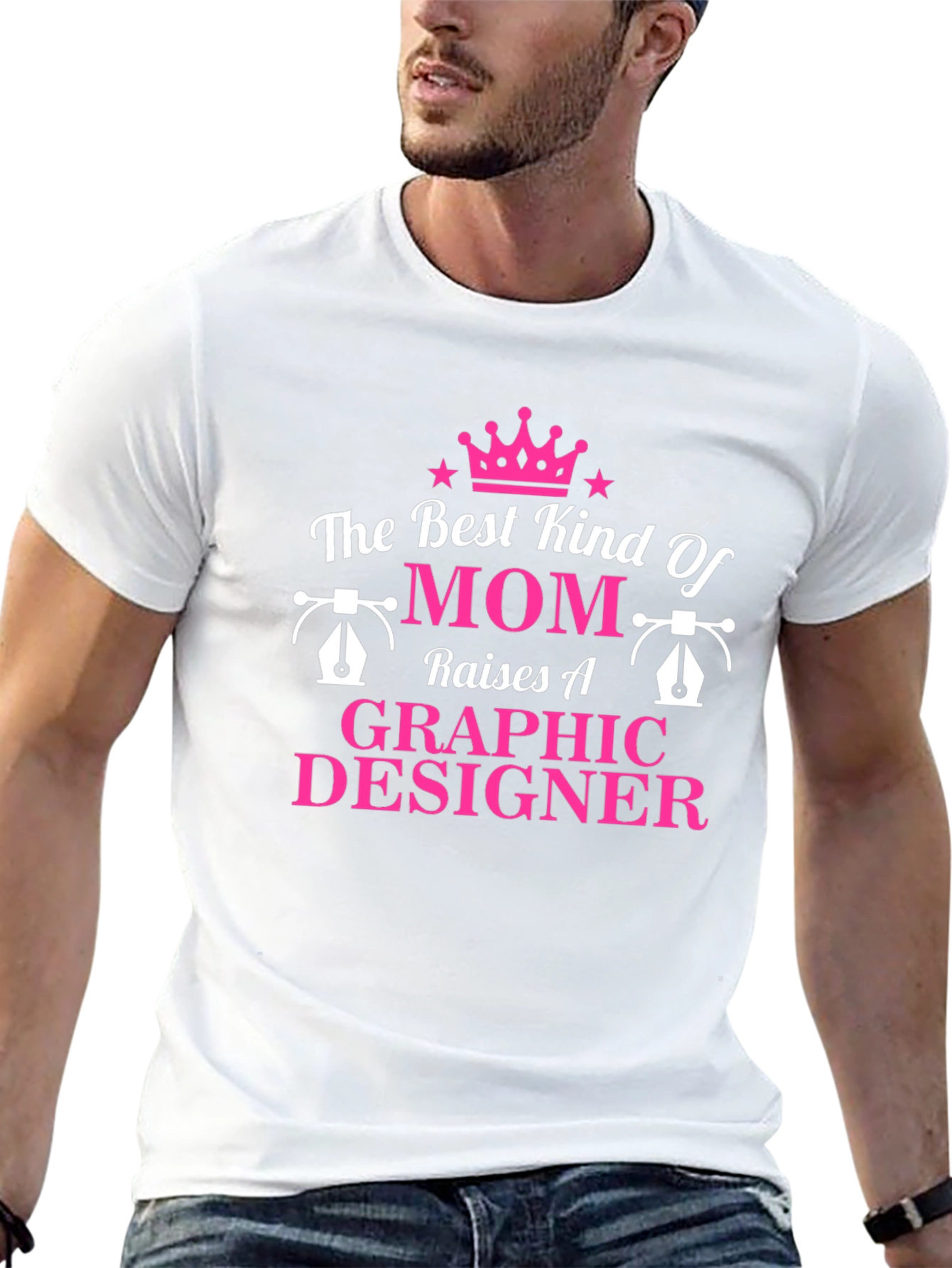 Graphic Designer Mom T-Shirt - Black Tee