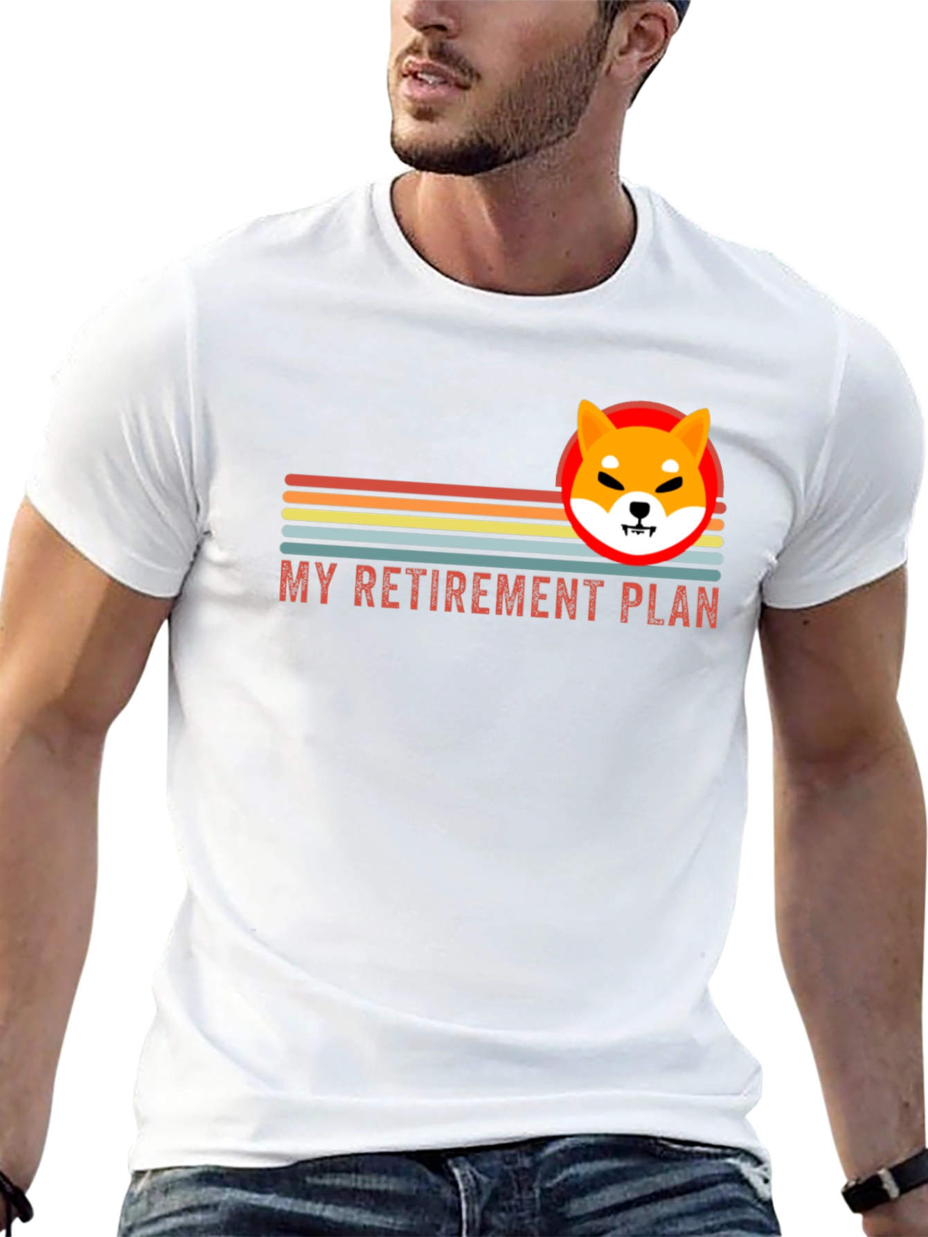 Shiba Inu Retirement Plan T-Shirt - Crypto Meme Tee