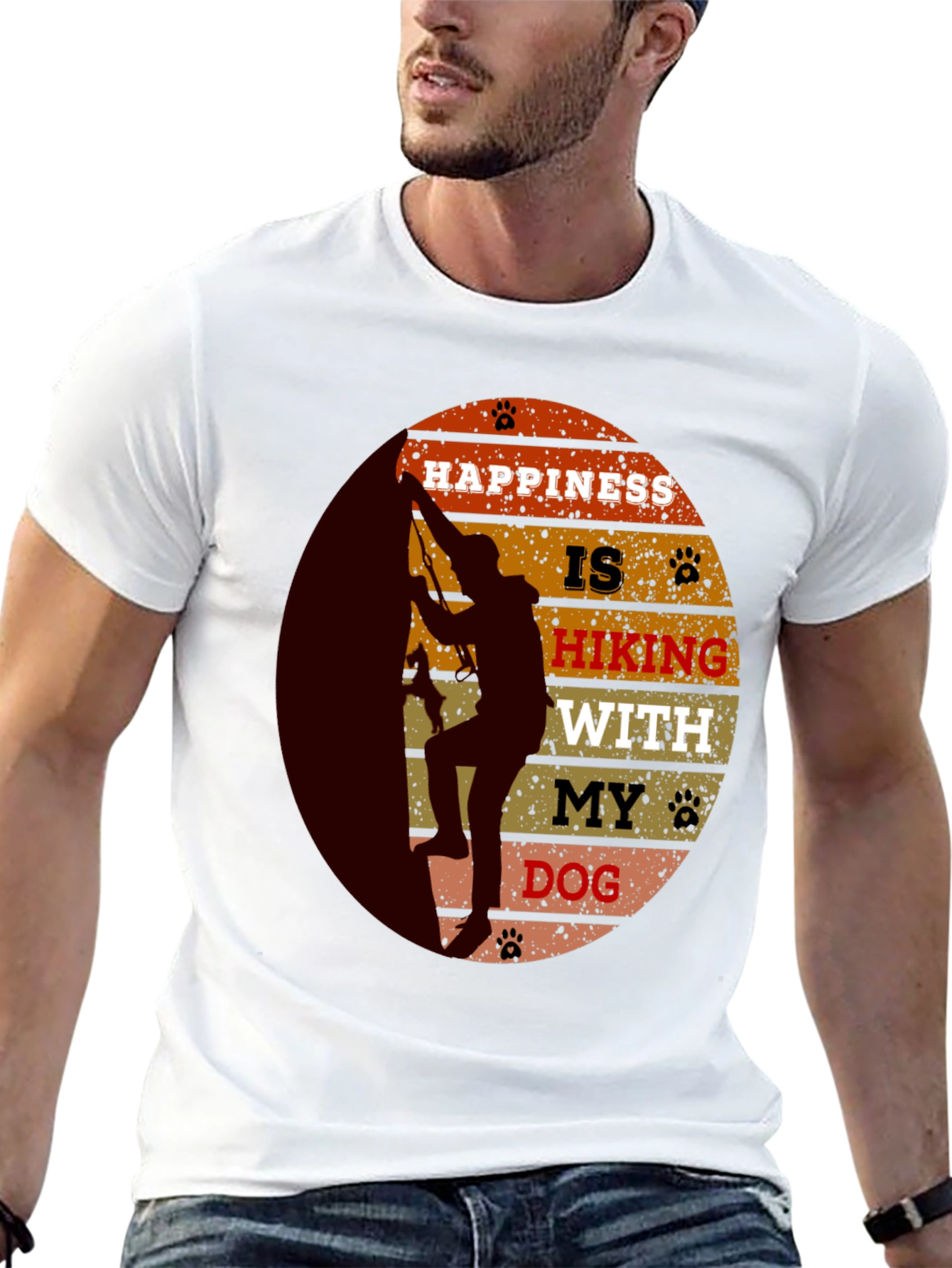 Hiking With My Dog Graphic Tee