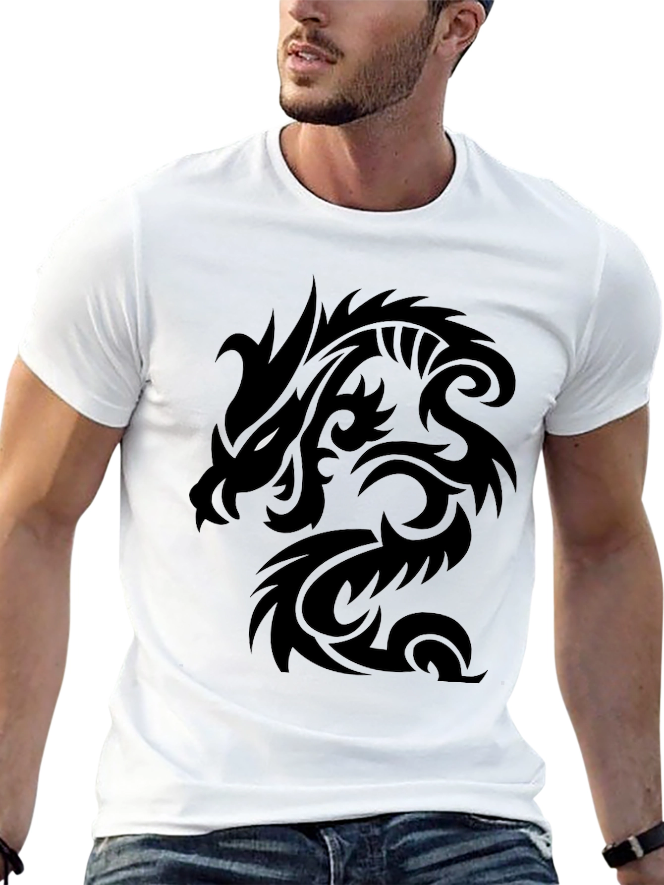 Black Dragon Graphic Tee - Mens Short Sleeve