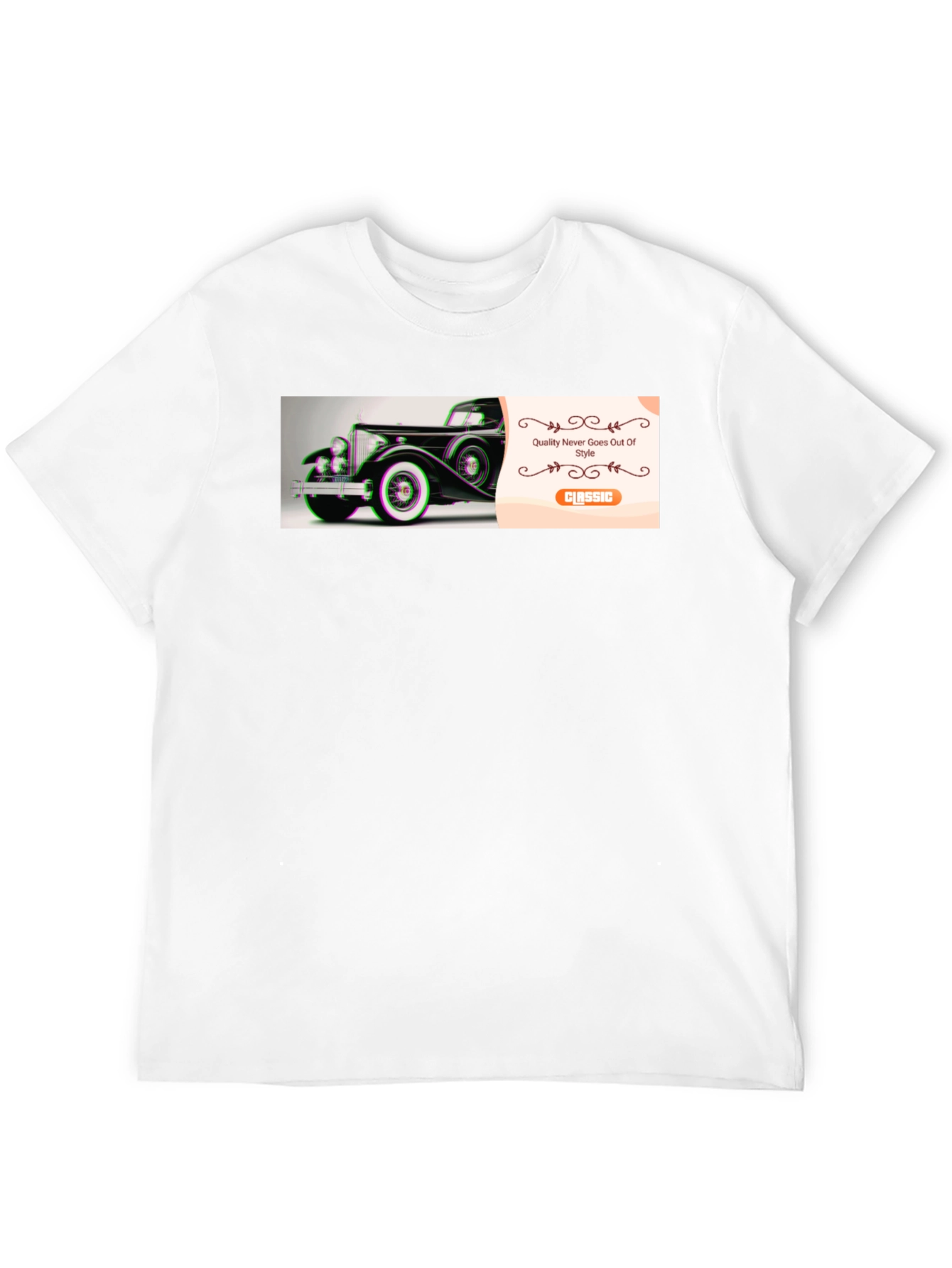 Classic Car Graphic Black T-Shirt