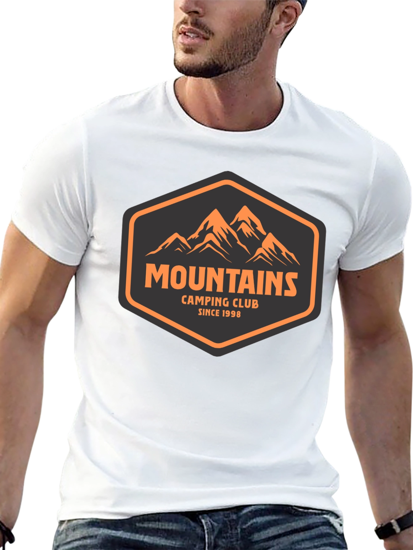 Mountains Camping Club Tee - Black