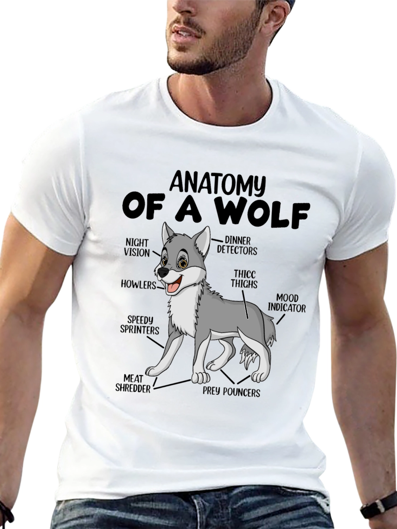 Anatomy of a Wolf Graphic T-Shirt