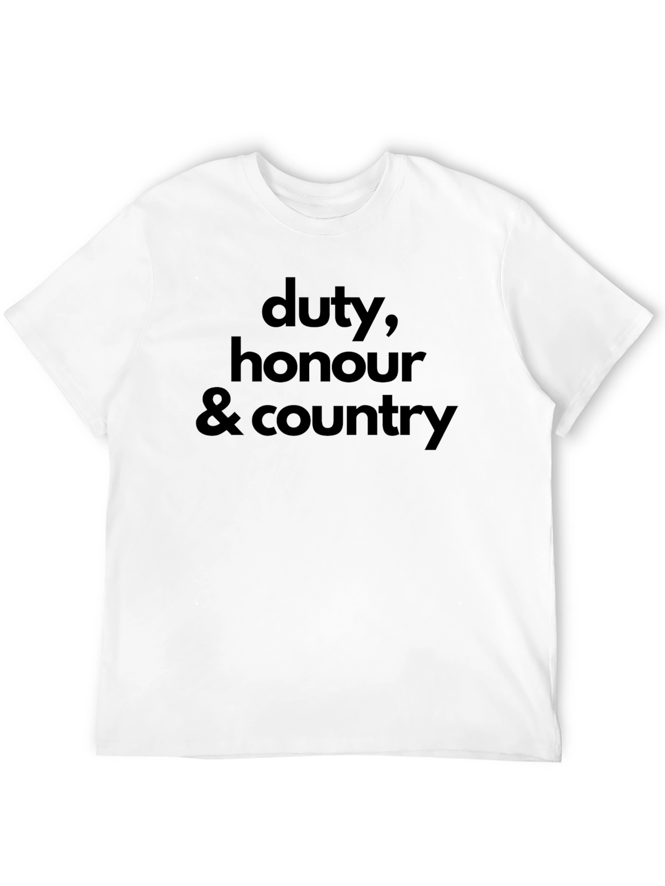 Duty Honour & Country T-Shirt - Classic Patriotic Tee