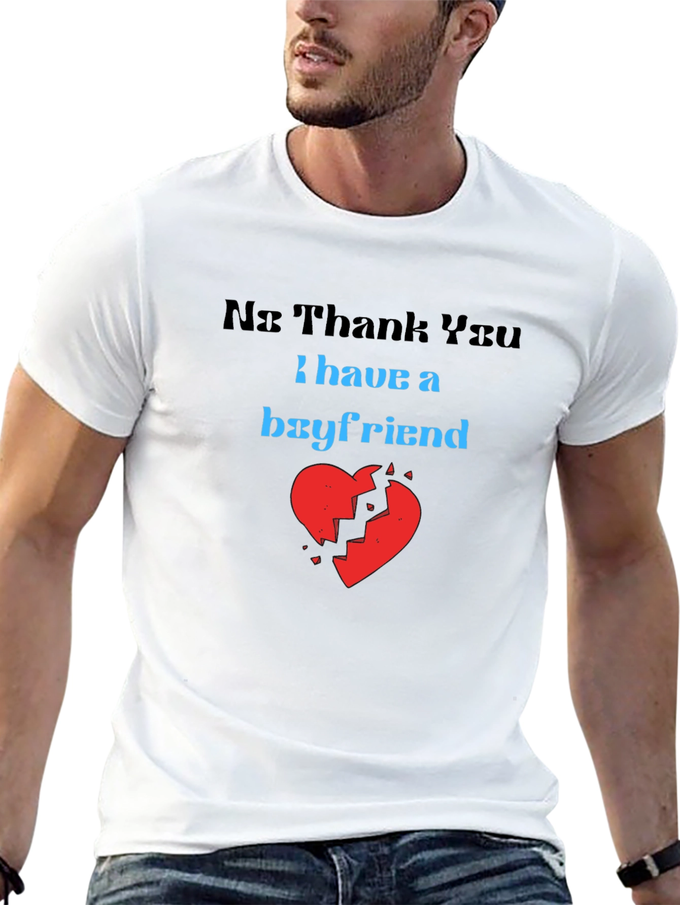 Boyfriend Graphic Tee - Funny Relationship Shirt
