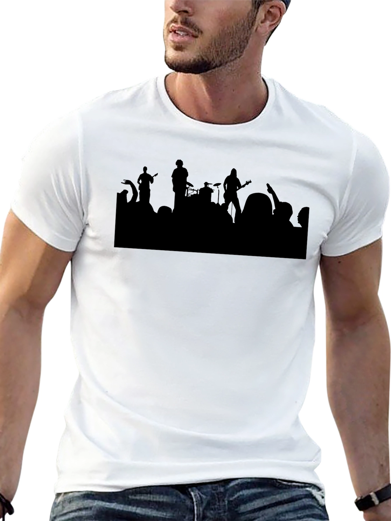 Silhouette Concert T-Shirt - Black