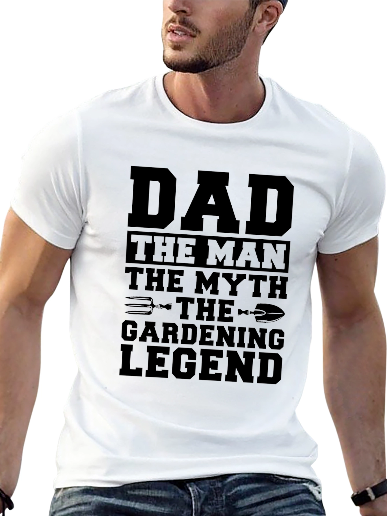 Dad Gardening Legend Black T-Shirt