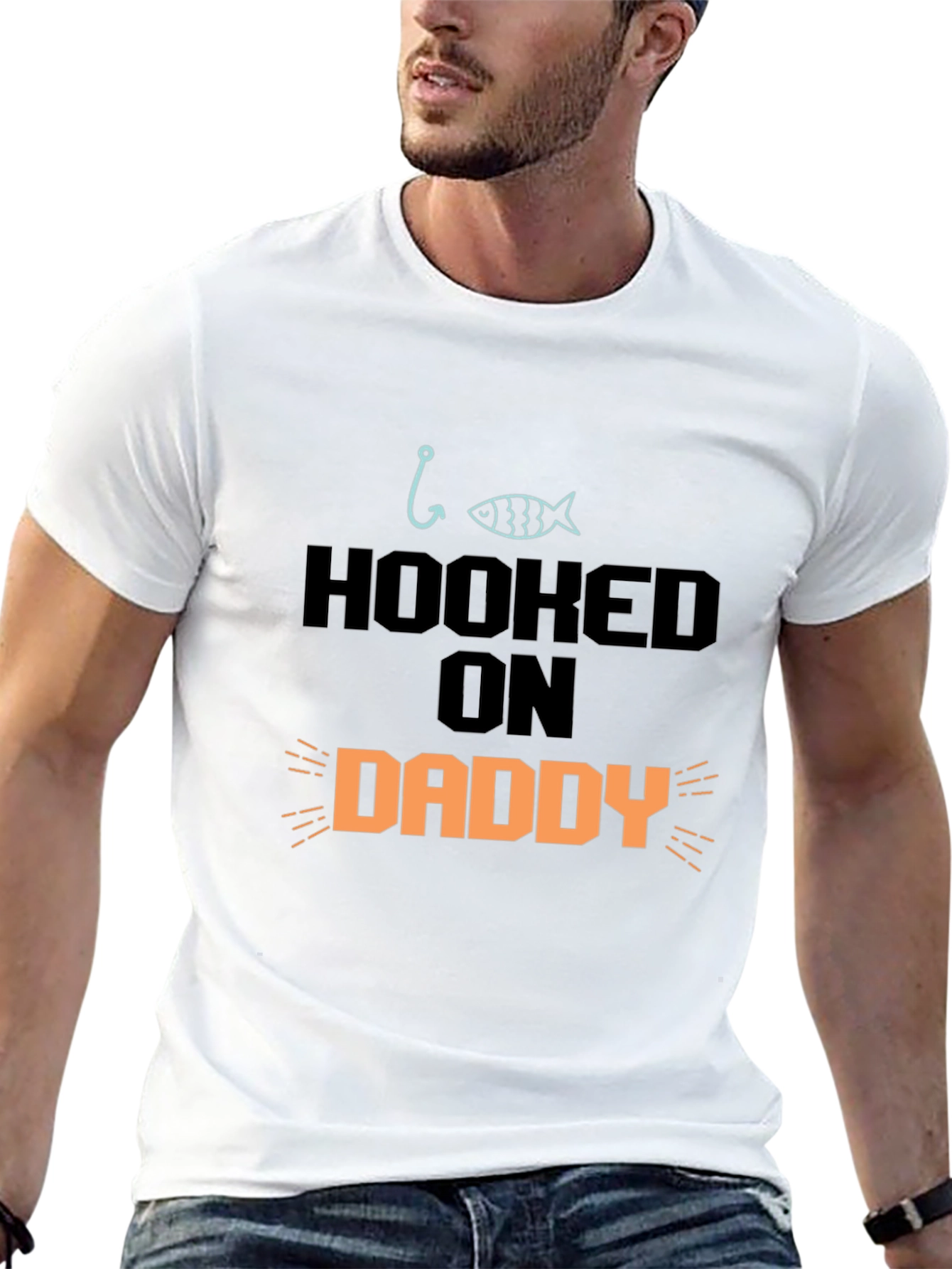 Hooked On Daddy T-Shirt - Fathers Day Gift
