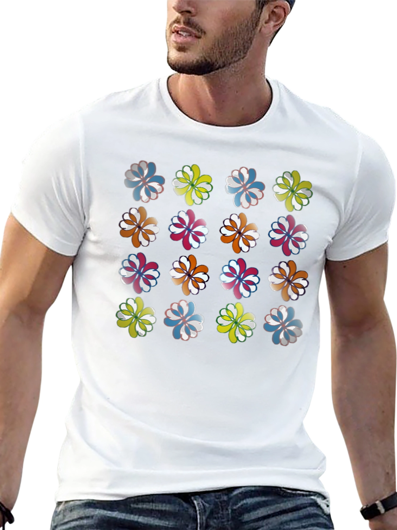 Floral Print T-Shirt - Stylish Everyday Wear