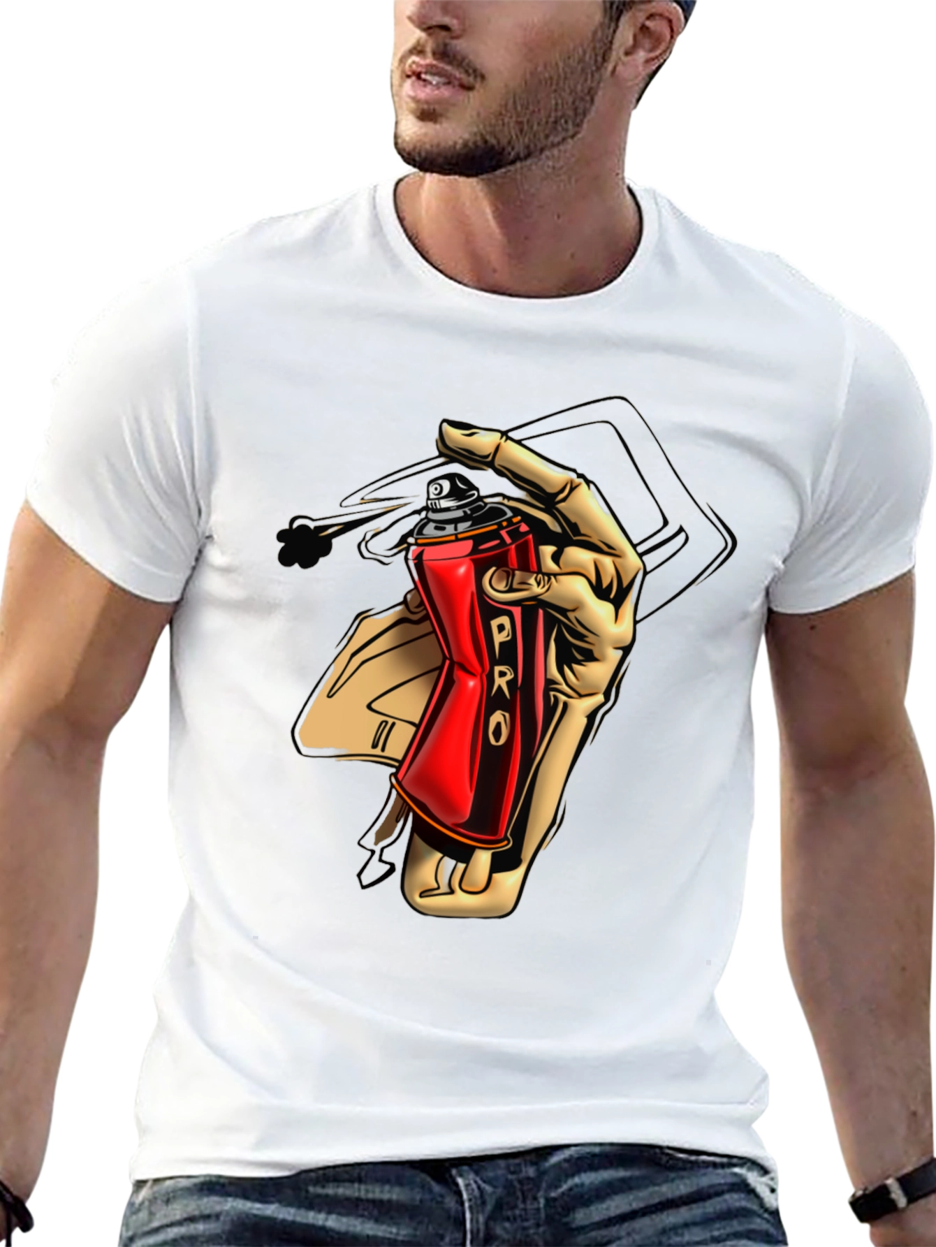 Cool Graffiti Artist Black T-Shirt