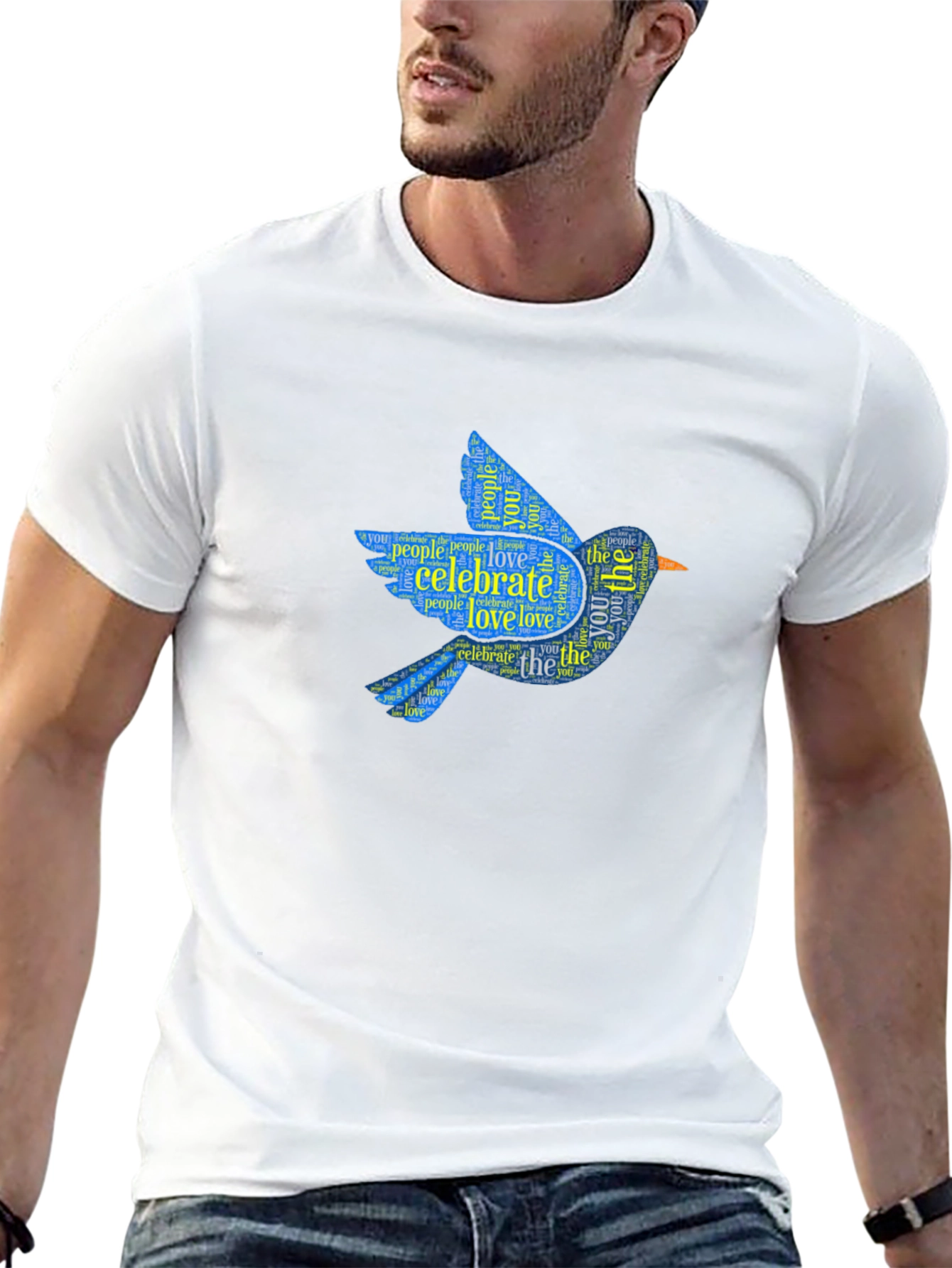 Celebrate Love Bluebird Graphic T-Shirt