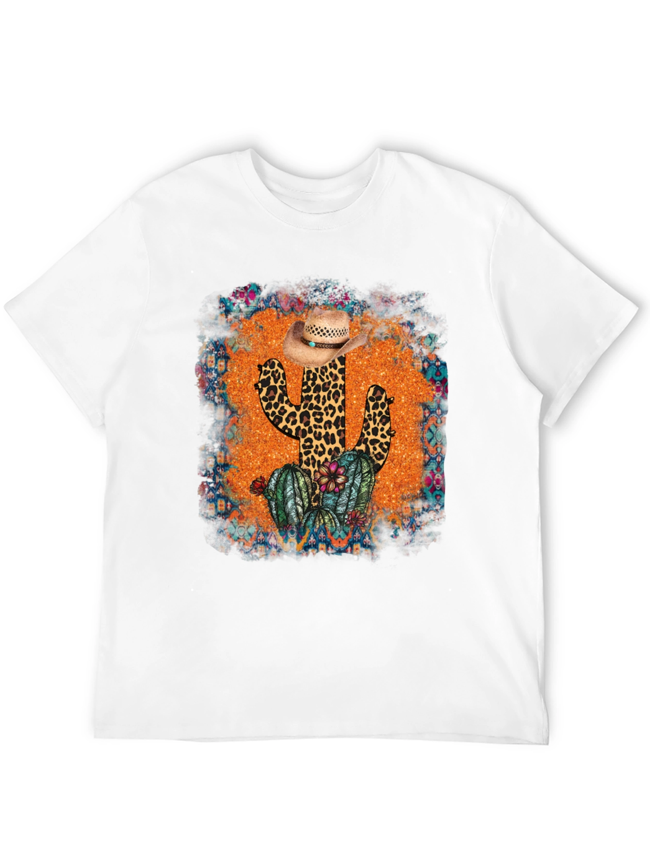 Leopard Cactus Cowboy Hat Tee