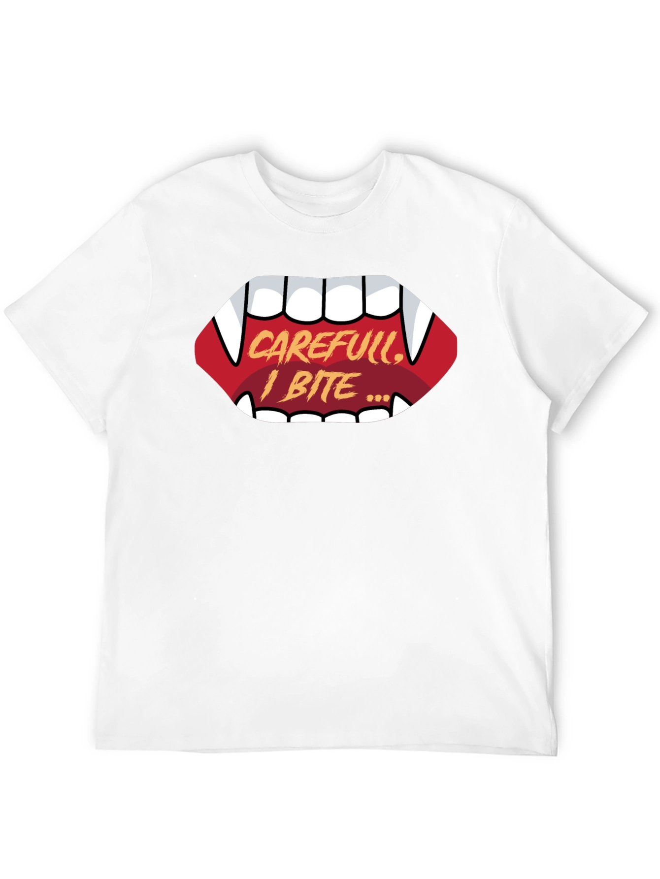 Careful I Bite Vampire Graphic Tee