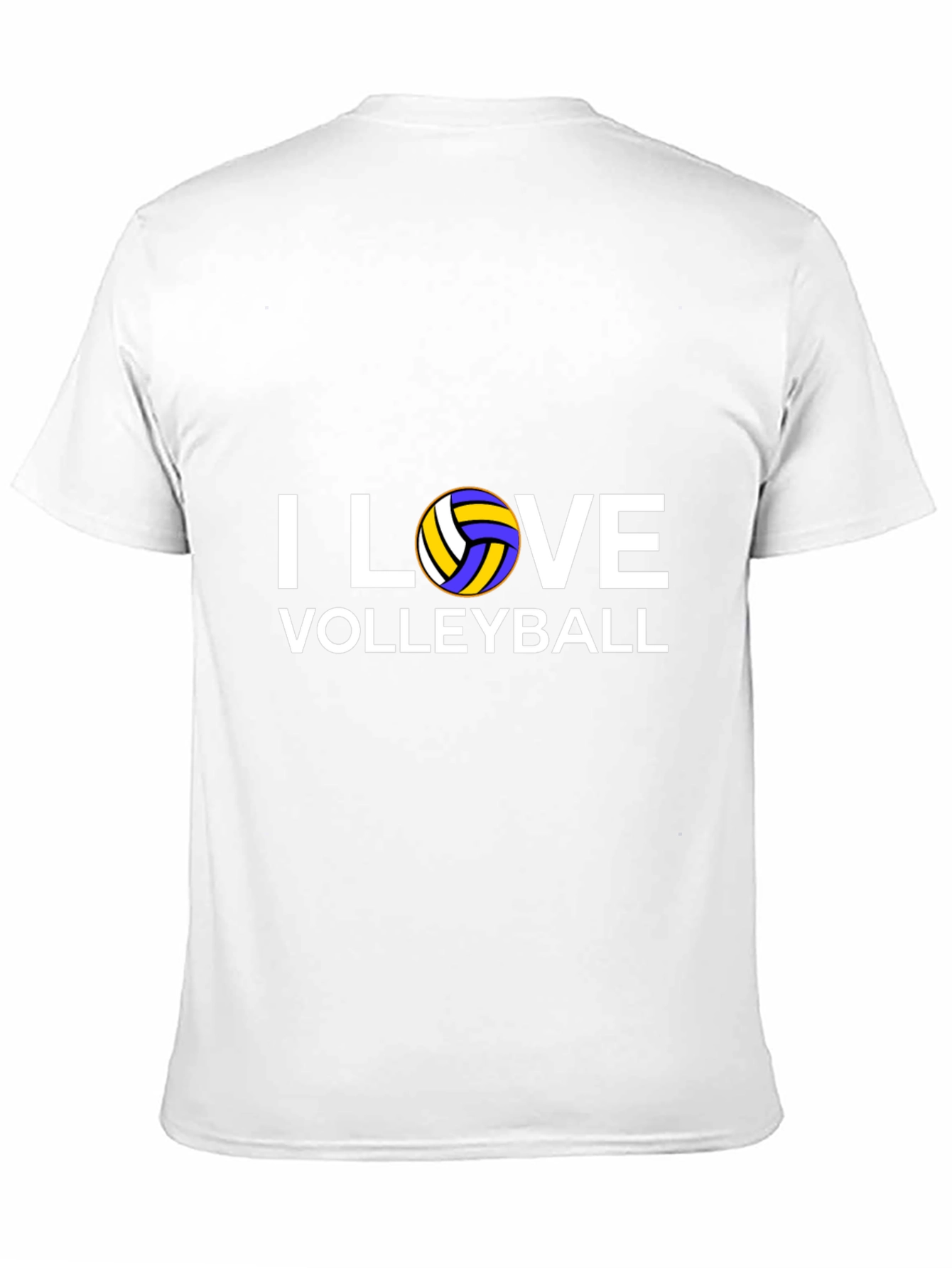 I Love Volleyball Graphic T-Shirt - Black