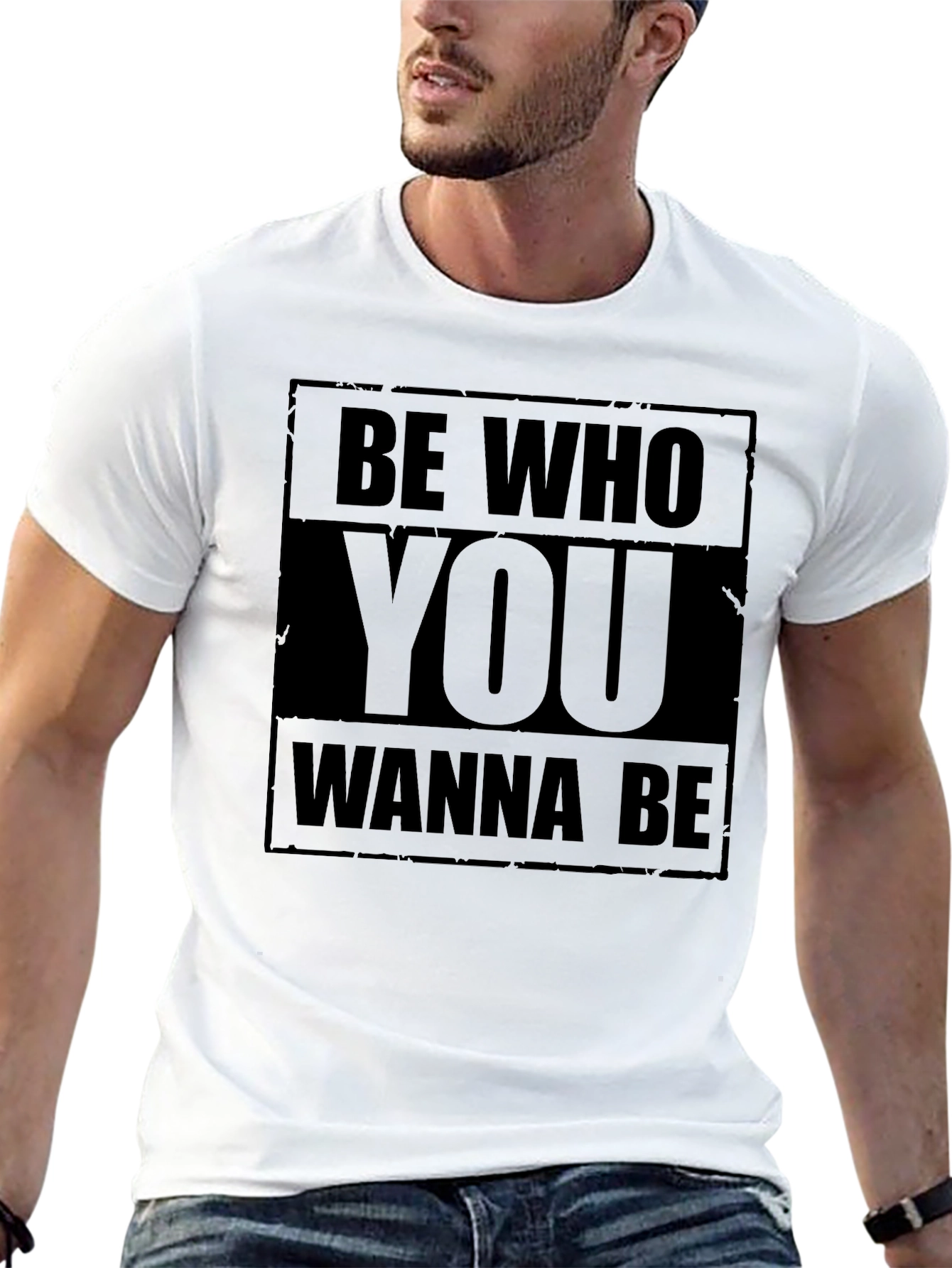 Be Who You Wanna Be Black T-Shirt Graphic Print