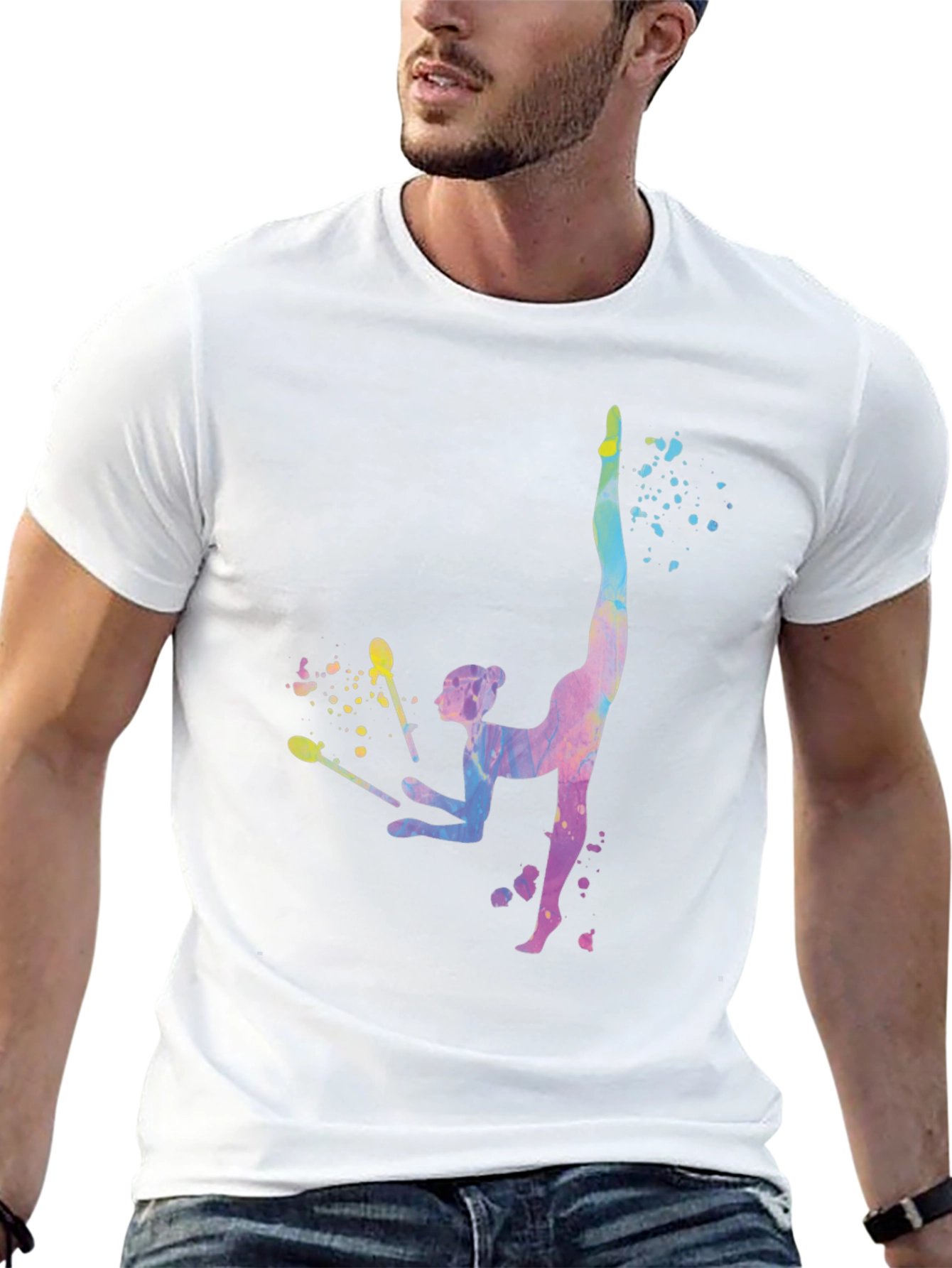 Rhythmic Gymnastics Watercolor T-Shirt