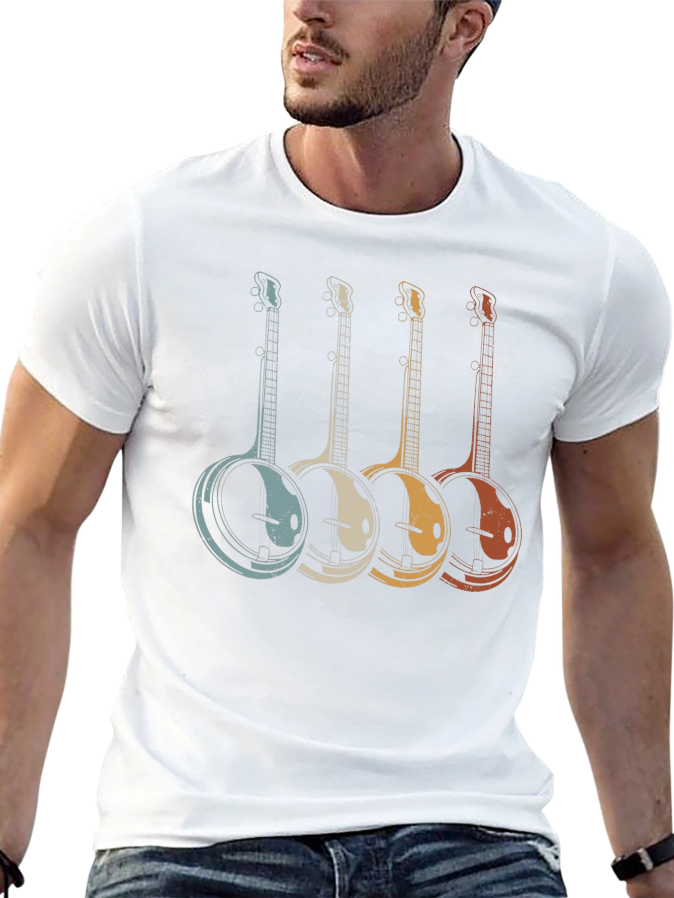 Retro Banjo T-Shirt - Musician Tee