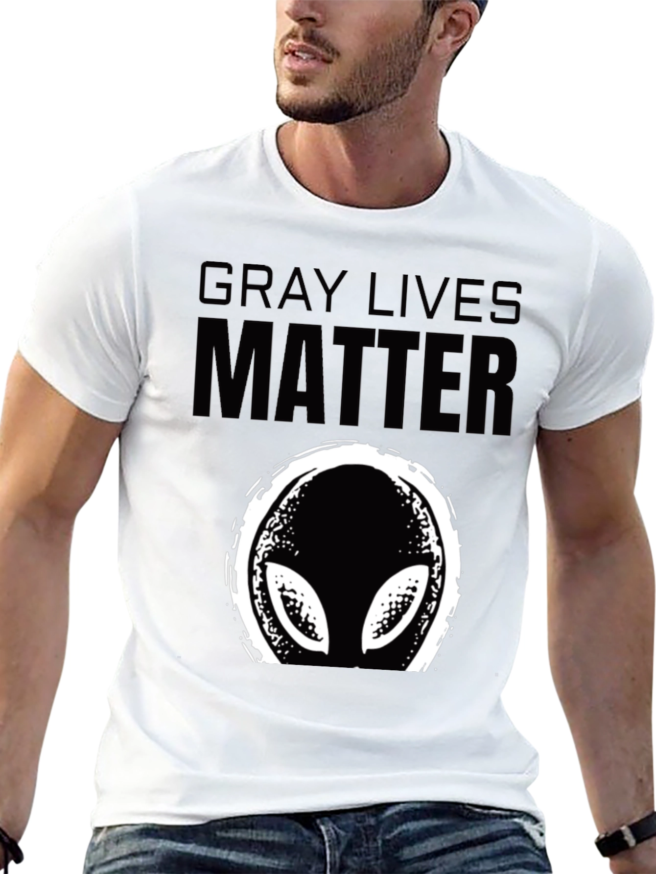 Gray Lives Matter Alien Graphic Tee