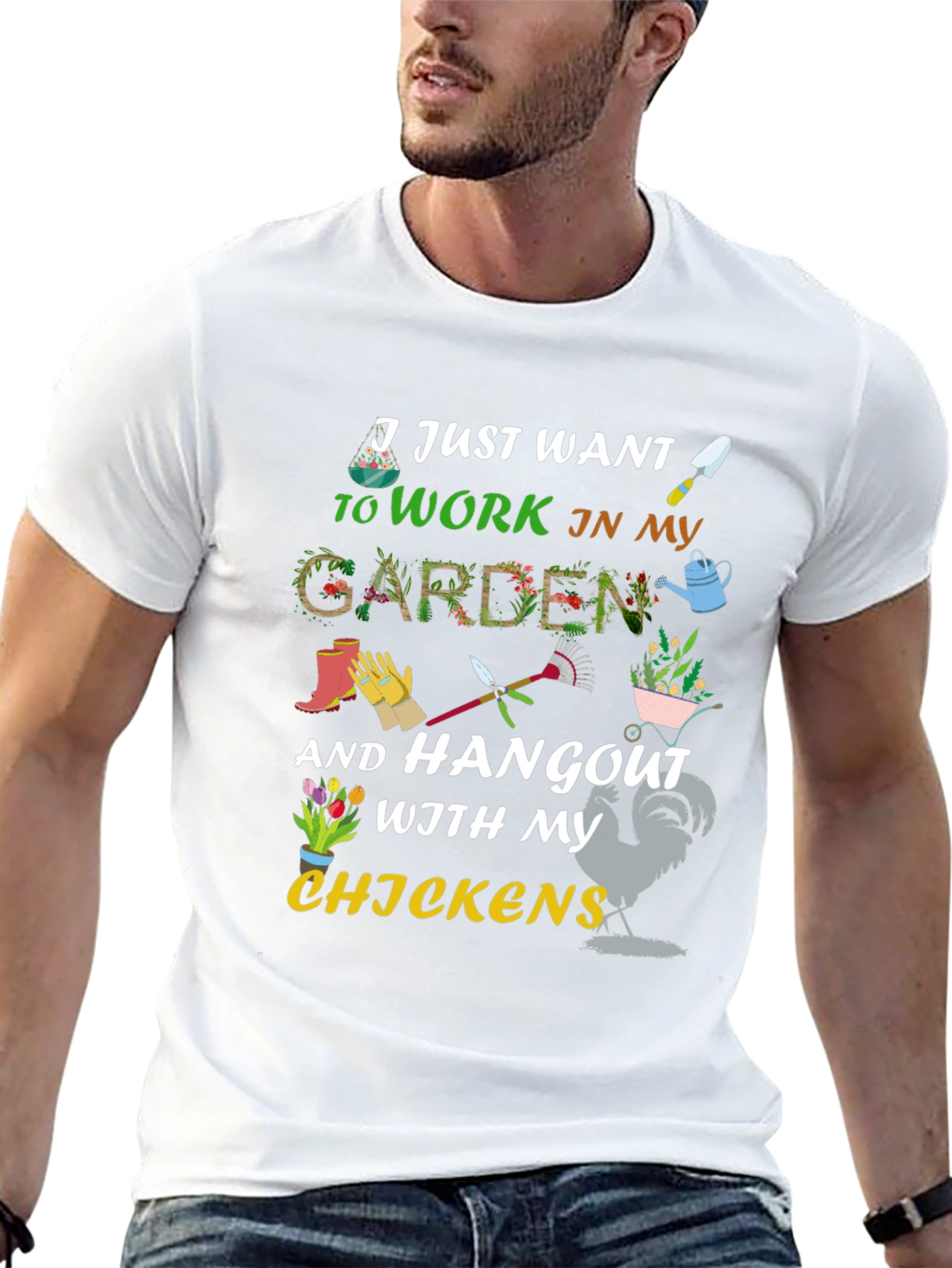 Gardening & Chicken Lover T-Shirt