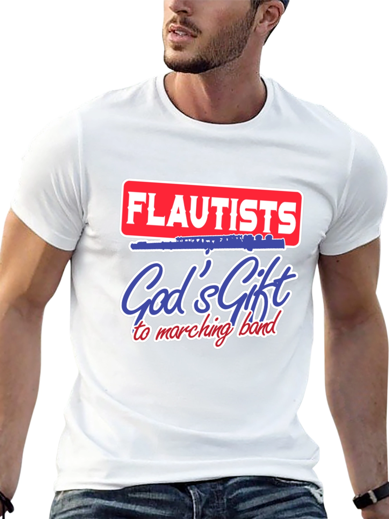 Flautists Gods Gift to Marching Band T-Shirt