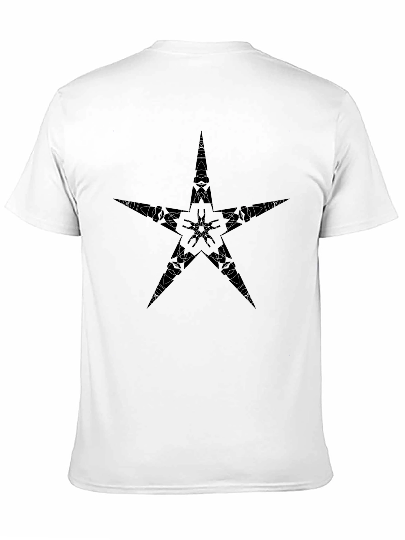 Black Star Graphic Tee - Stylish Mens Casual Shirt