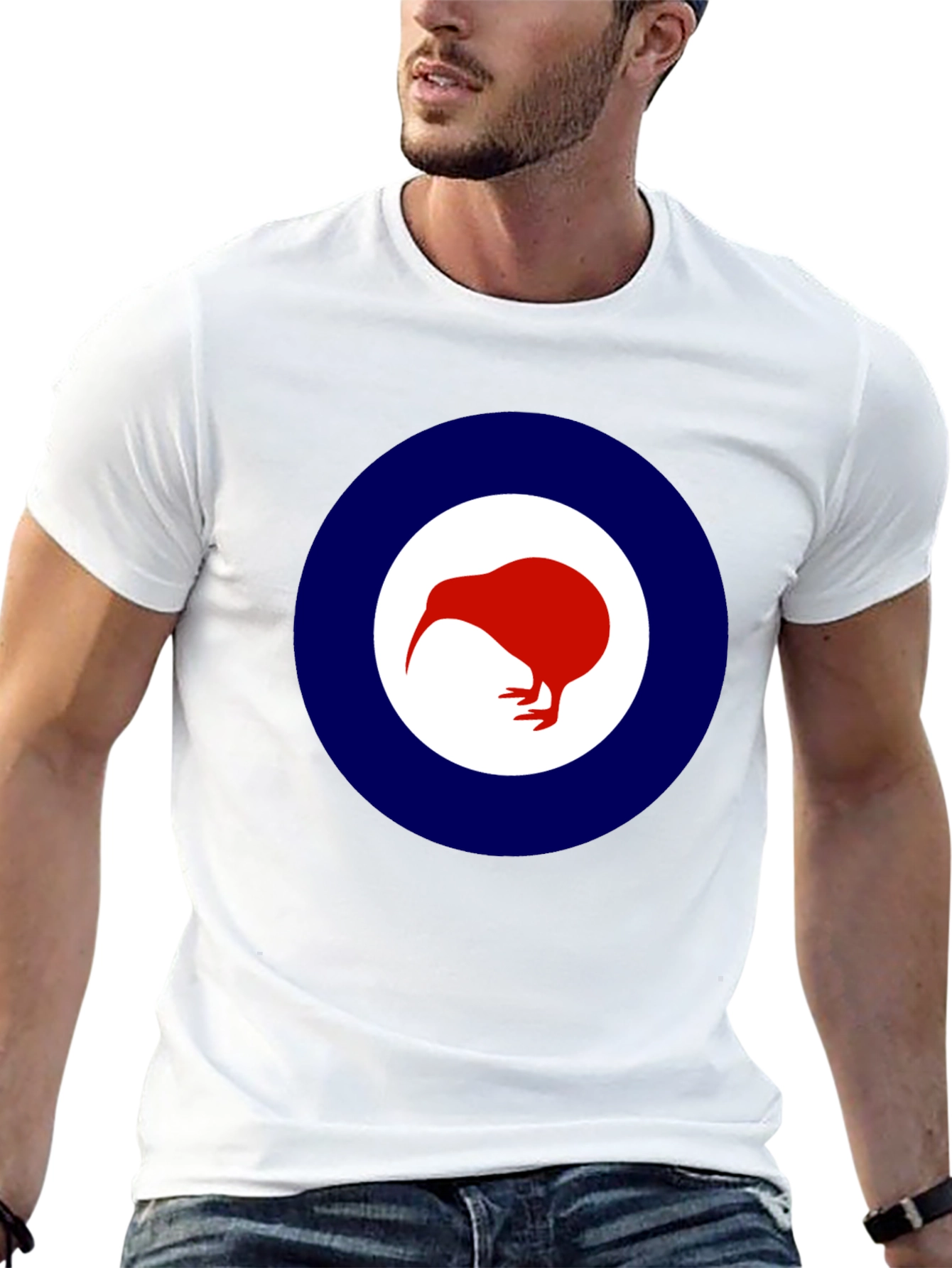 Kiwi Bird Graphic Tee - Stylish Roundel Design