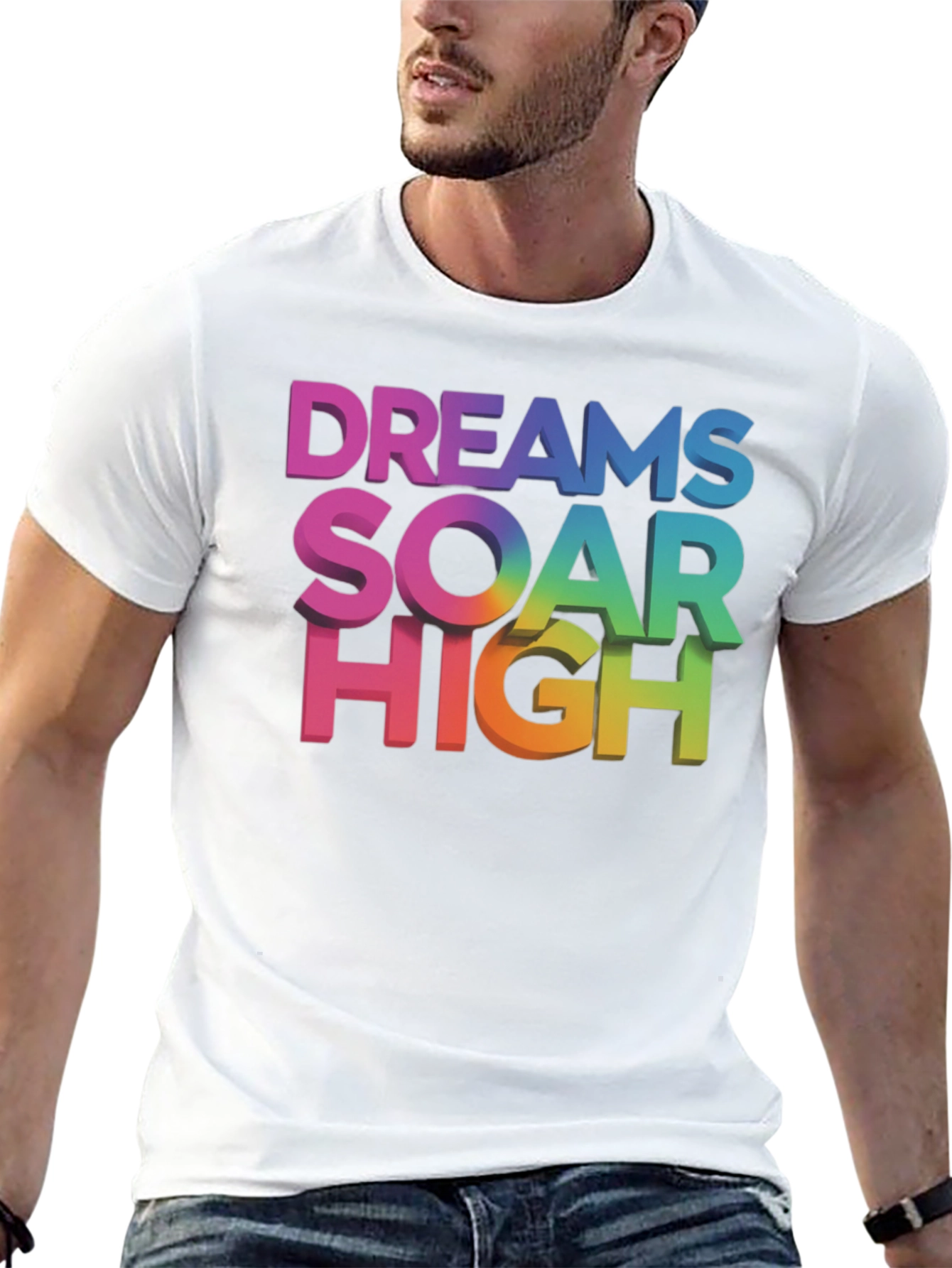 Dreams Soar High Graphic Tee - Black