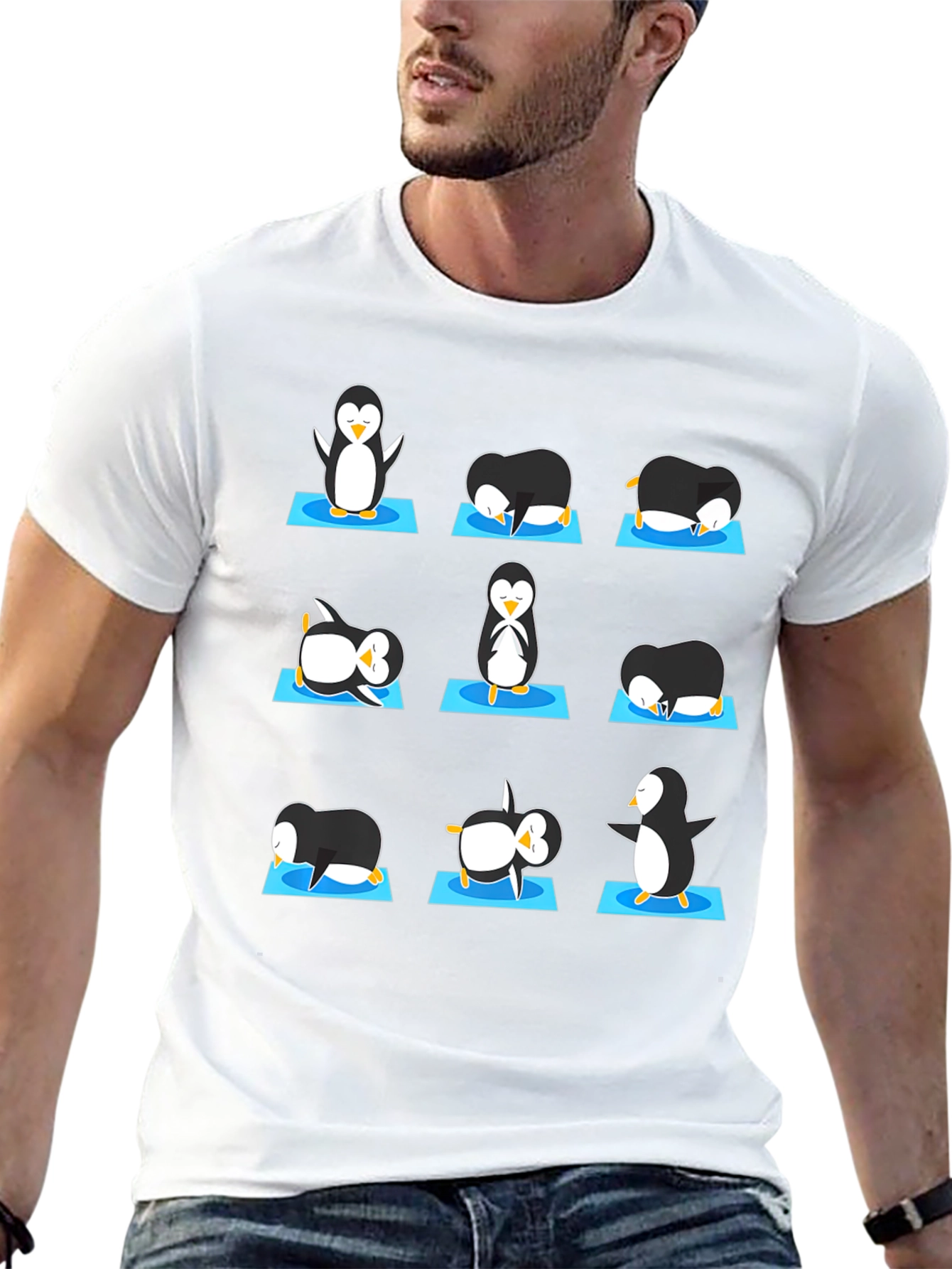 Yoga Penguin Graphic Tee