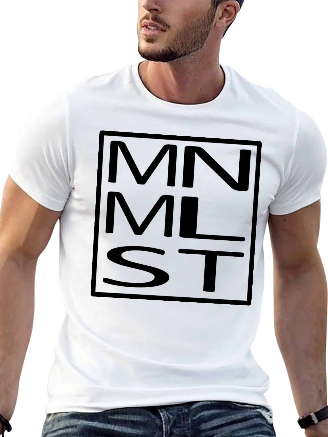 Minimalist MNMLST Black Graphic Tee