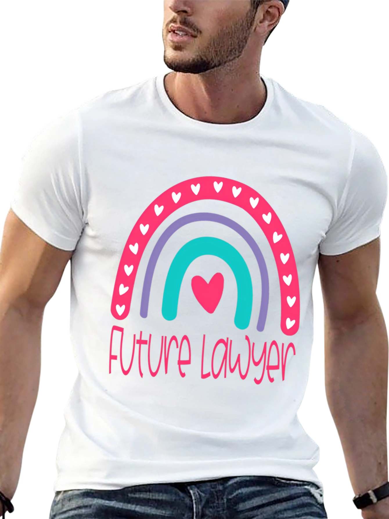 Future Lawyer Rainbow Graphic T-Shirt