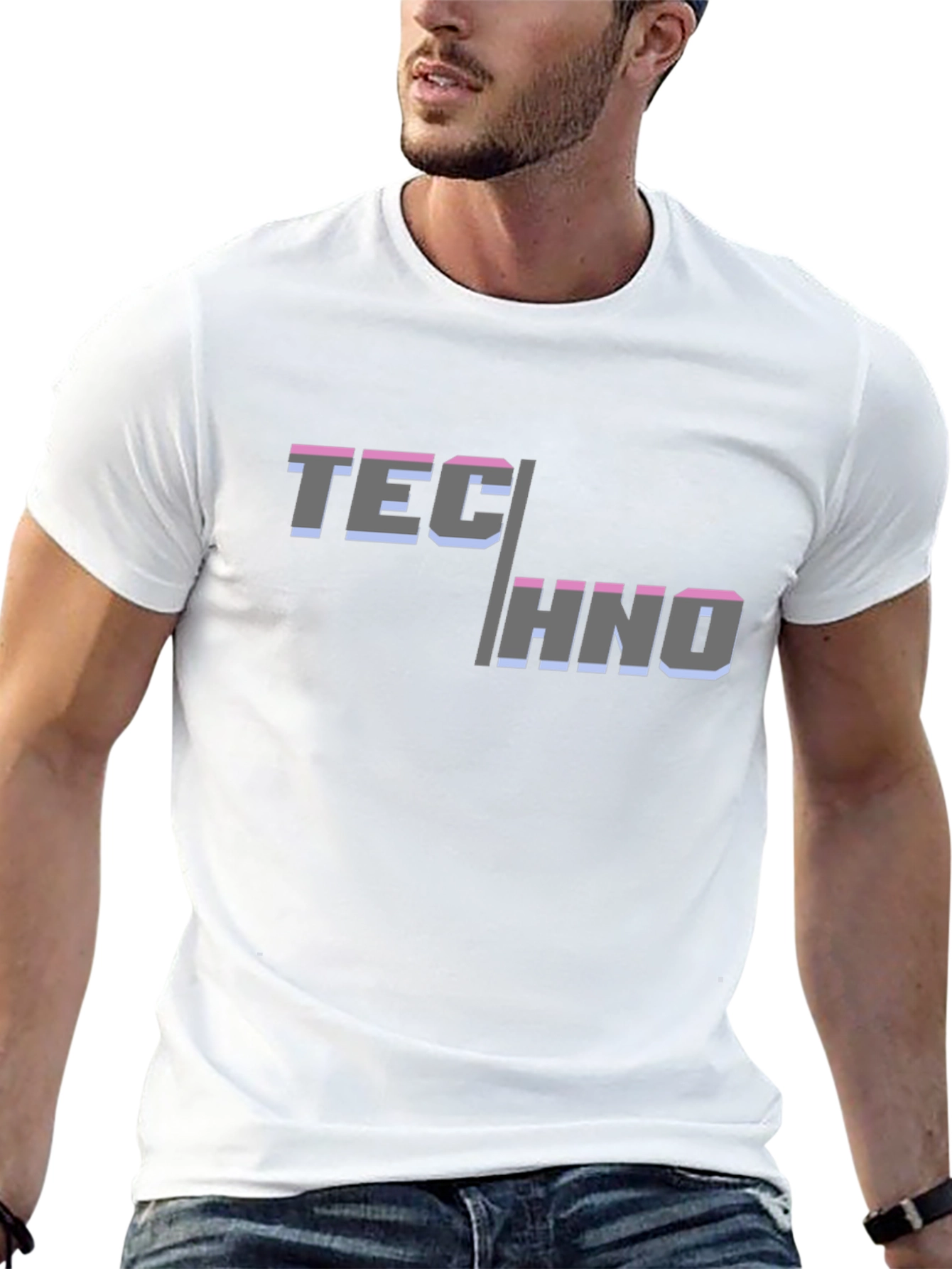 Techno Music Graphic Tee - Cool Rave Party Shirt