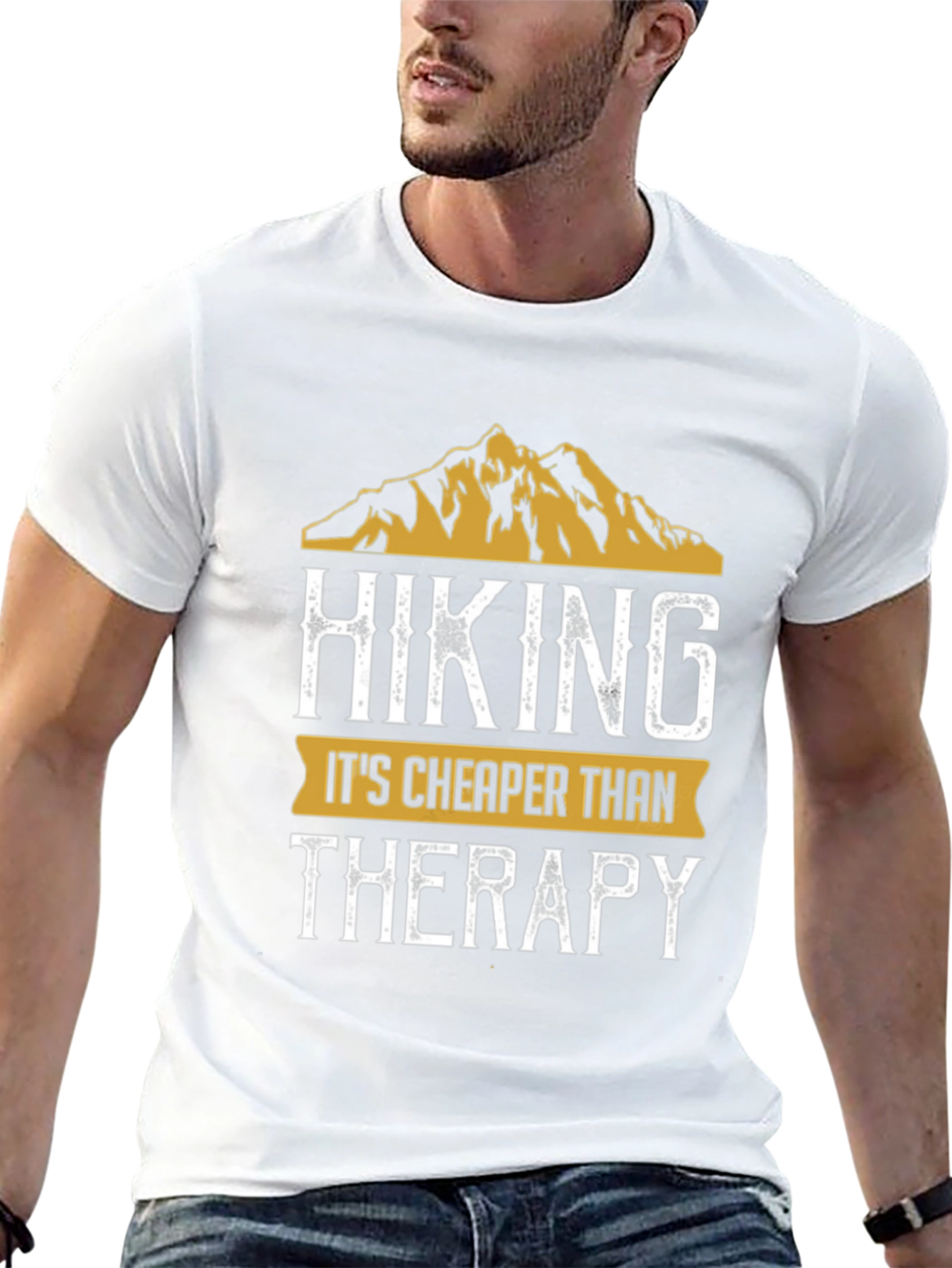 Hiking Cheaper Than Therapy Graphic Tee
