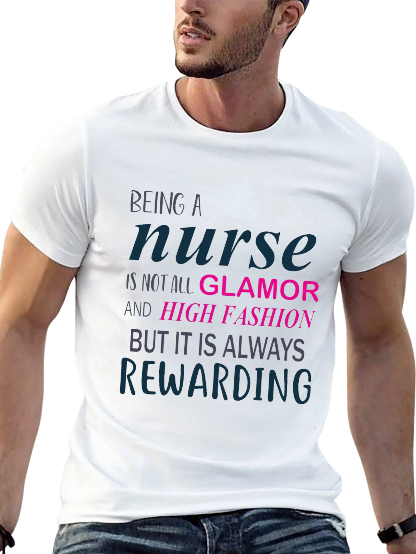 Nurse Rewarding T-Shirt - Black Graphic Tee
