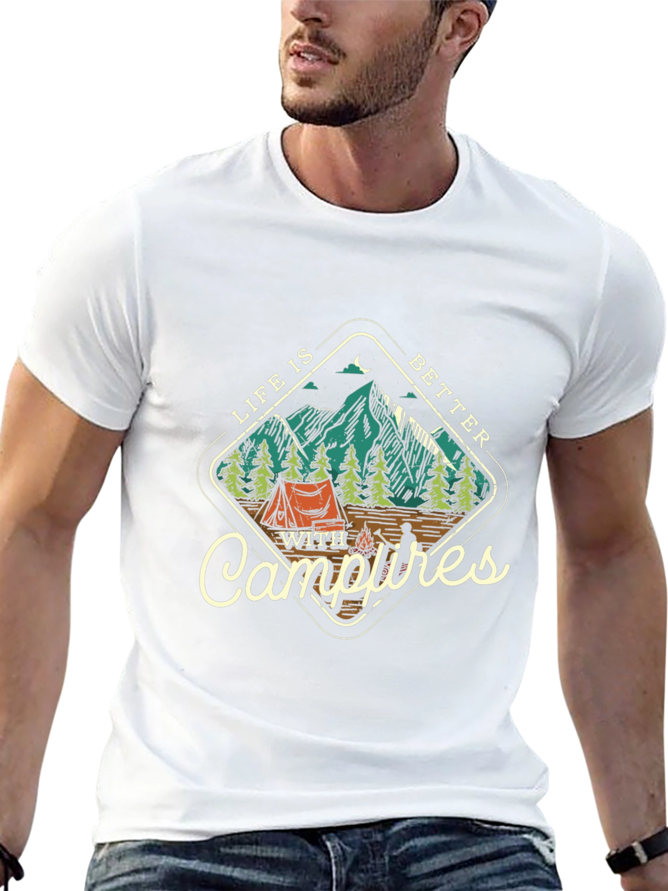 Campfire Life T-Shirt: Outdoor Adventure Tee