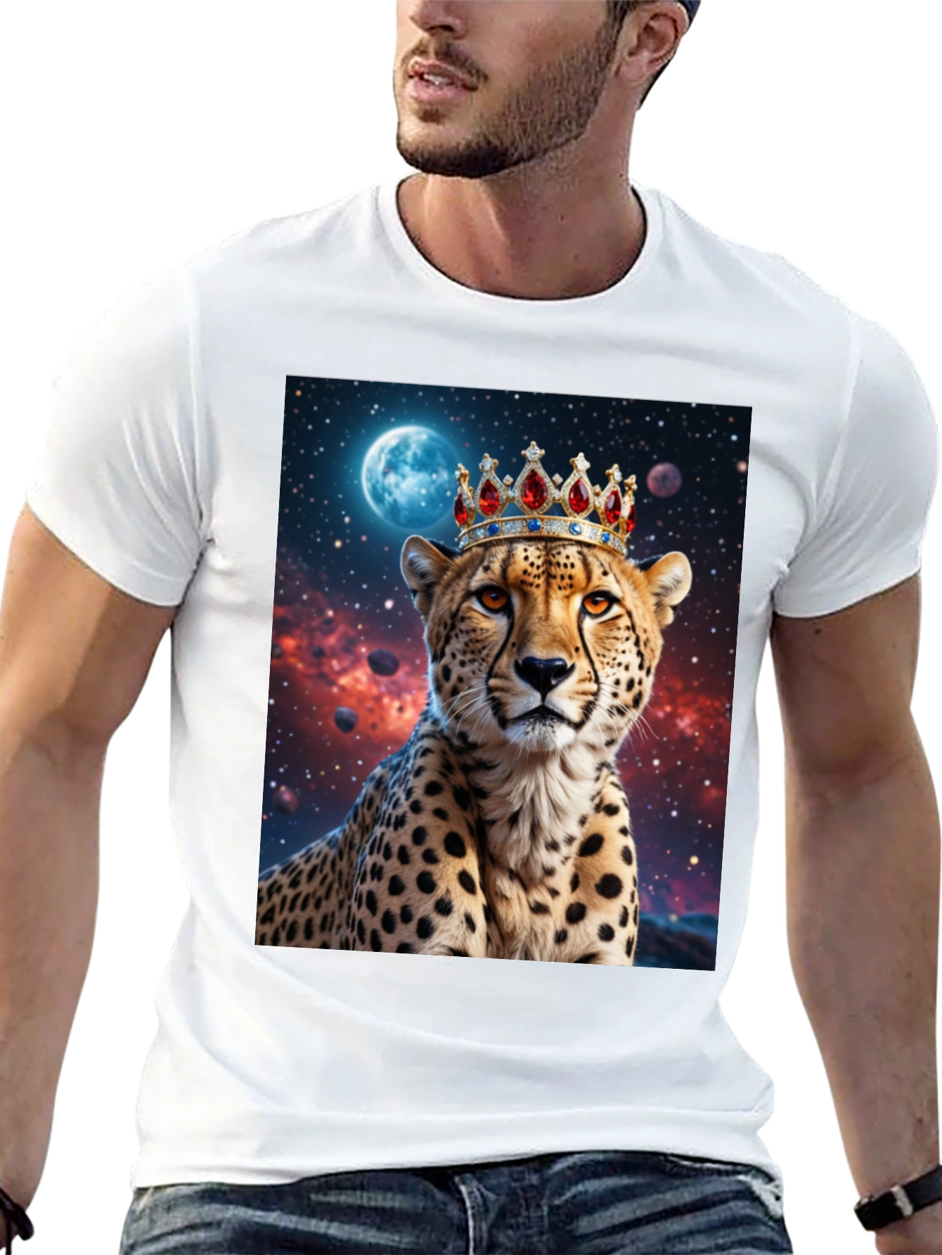 Cheetah King Graphic T-Shirt