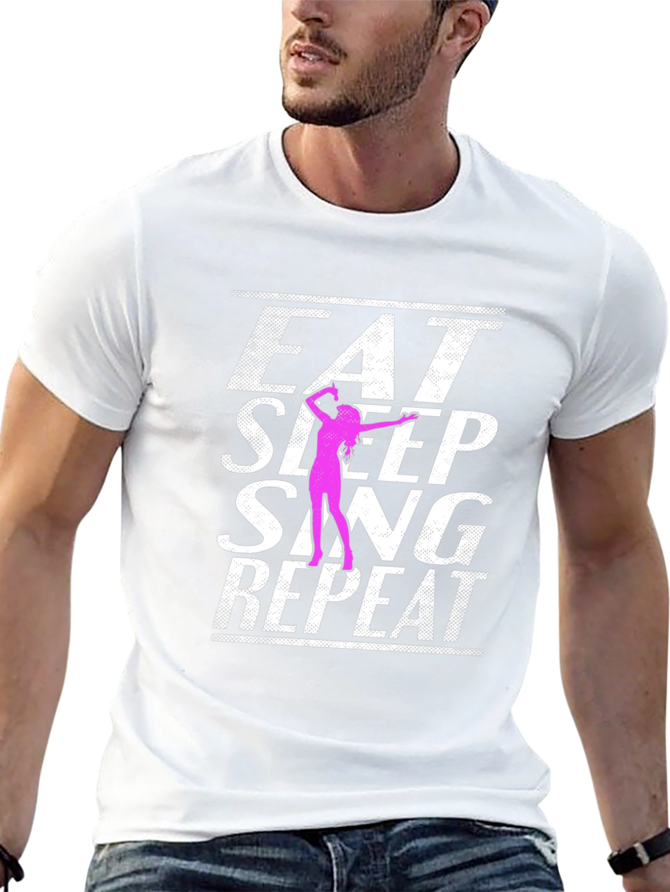 Eat Sleep Sing Repeat Graphic Tee
