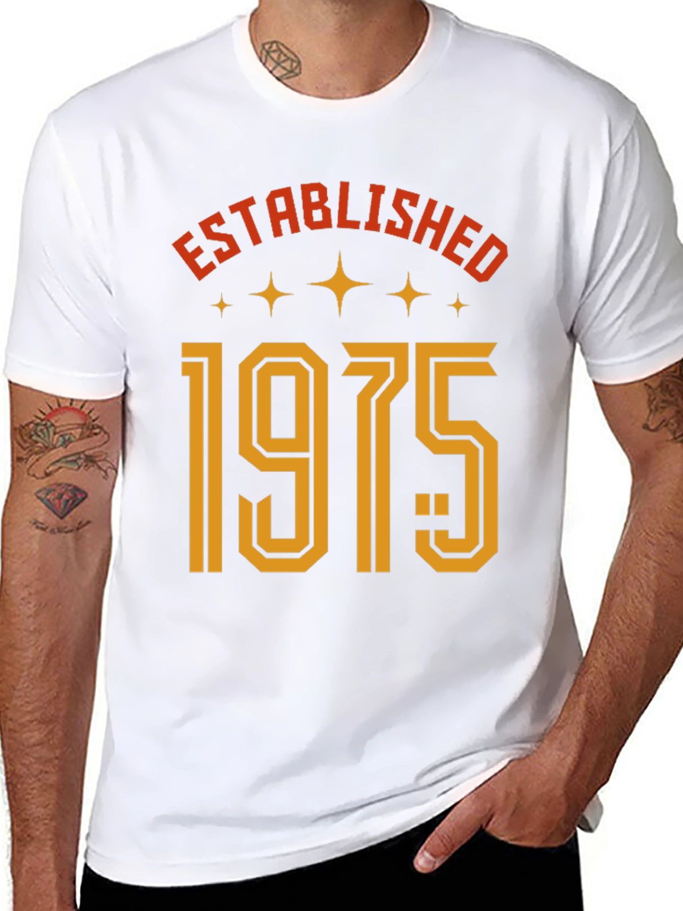 Established 1975 Graphic Tee - Classic Birth Year Shirt