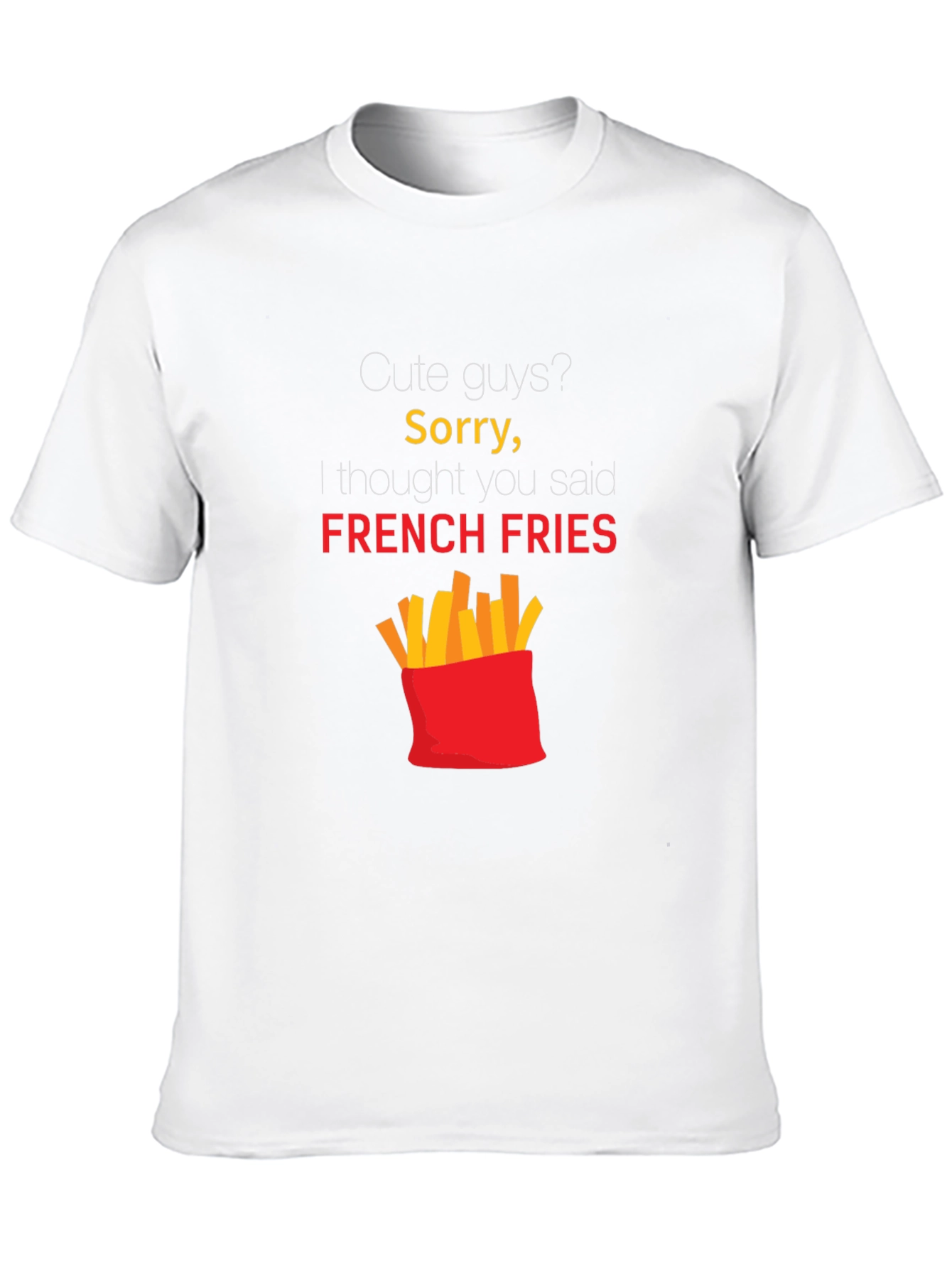Funny French Fries Graphic Tee - Unisex
