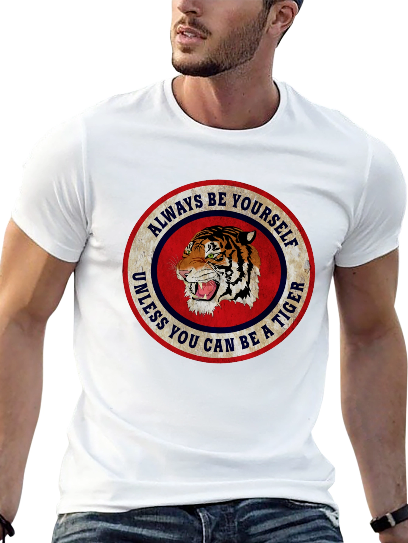 Always Be Yourself Tiger Graphic T-Shirt