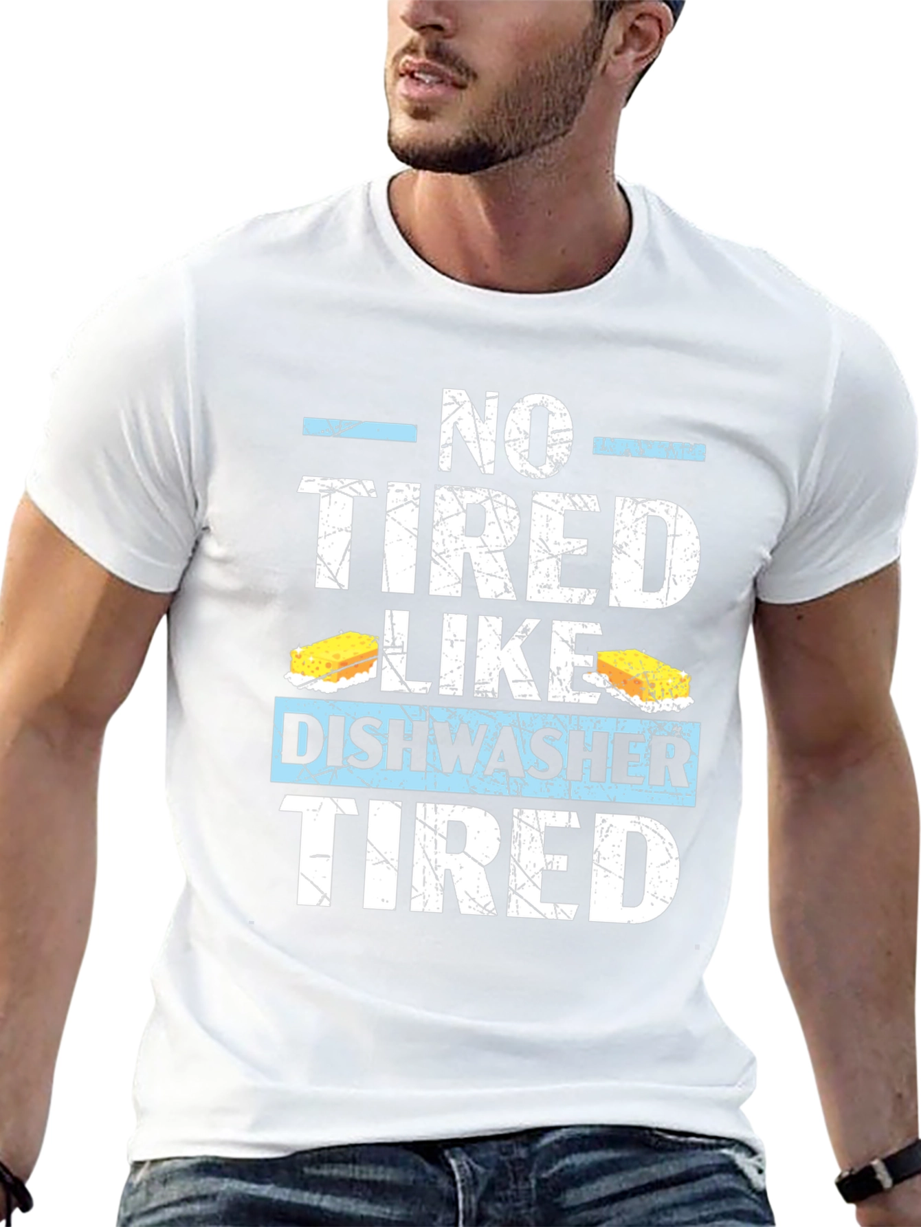 Dishwasher Tired T-Shirt: Humorous Job Apparel
