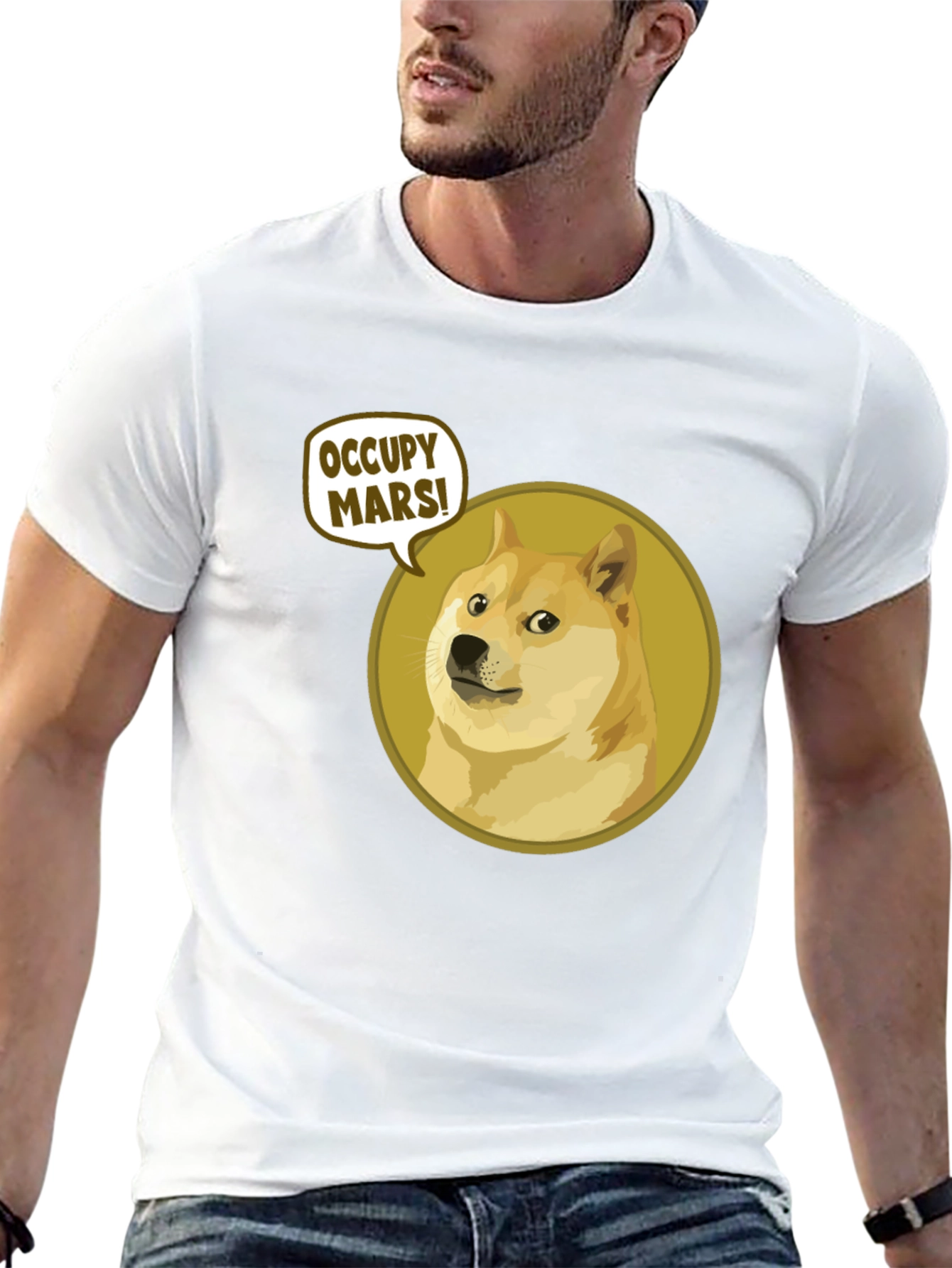 Occupy Mars Doge T-Shirt - Black