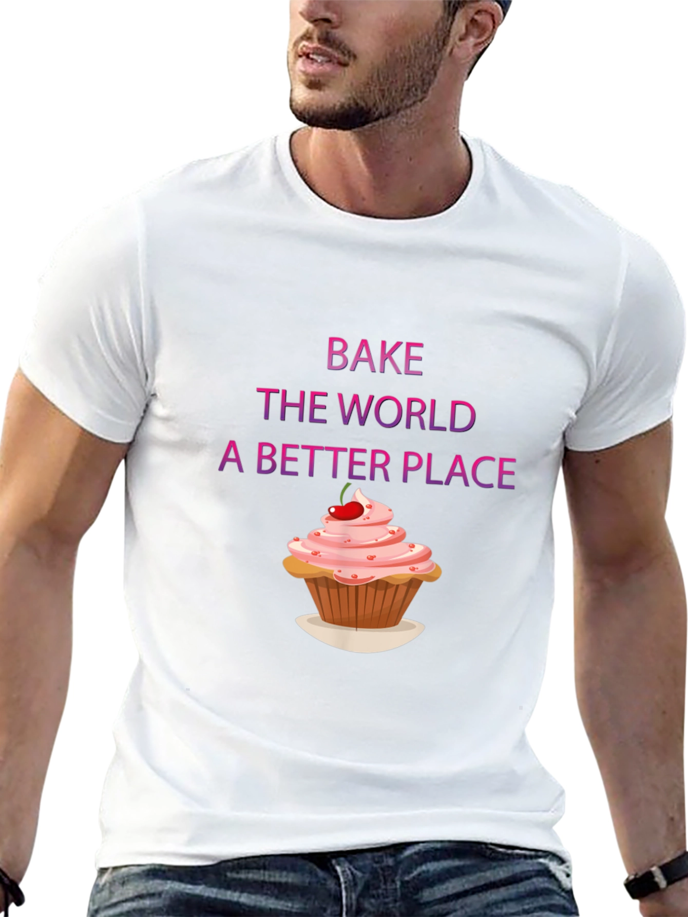 Bake the World Tee - Sweet Treat Design