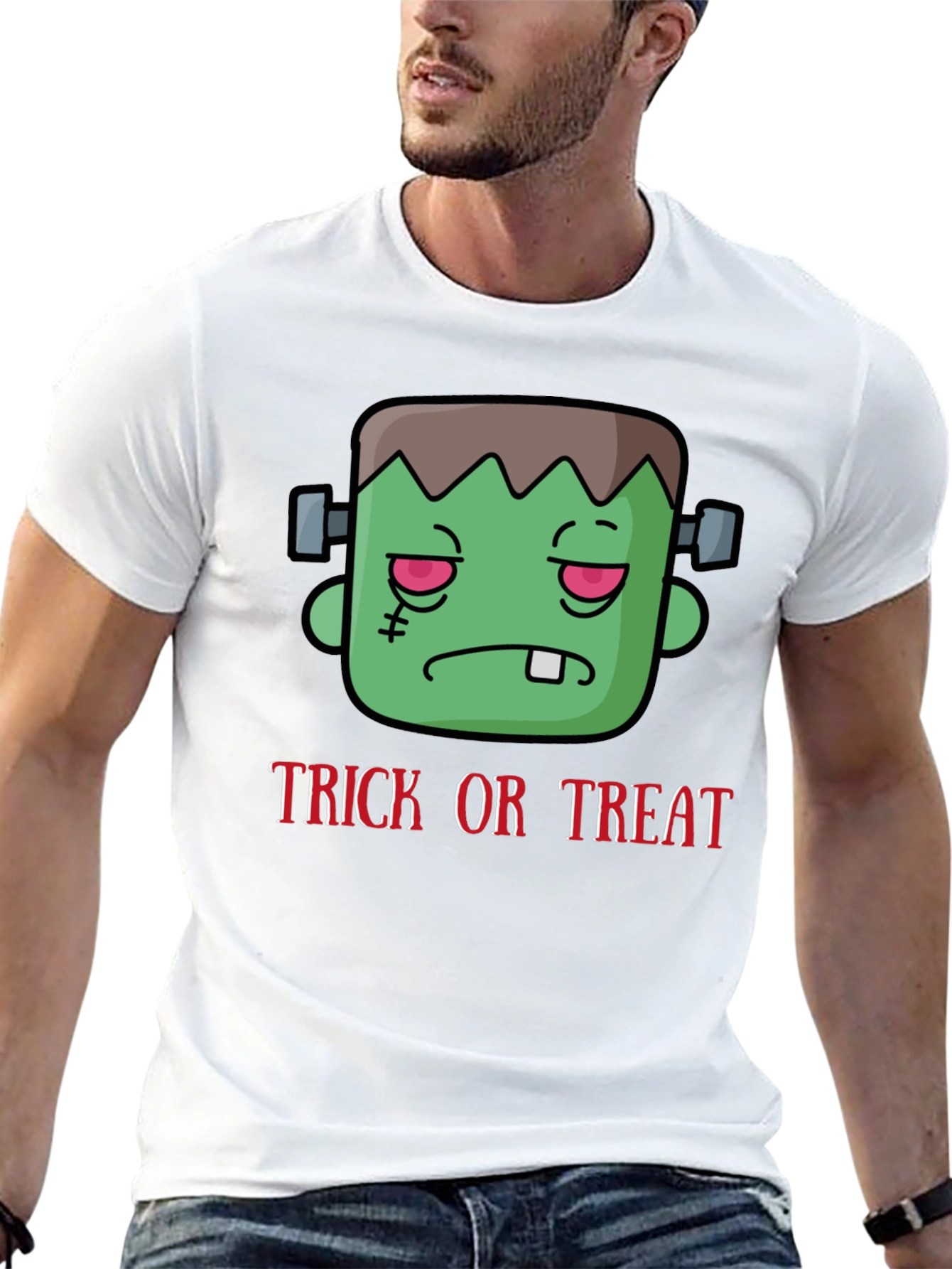 Frankenstein Trick or Treat Halloween T-Shirt