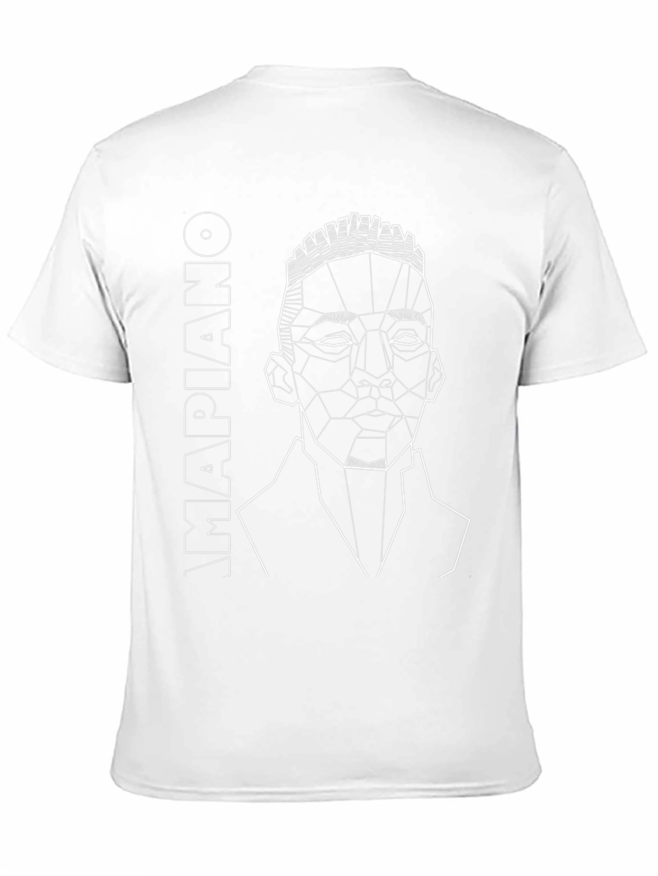 Abstract Mapiano T-Shirt - Geometric Line Art